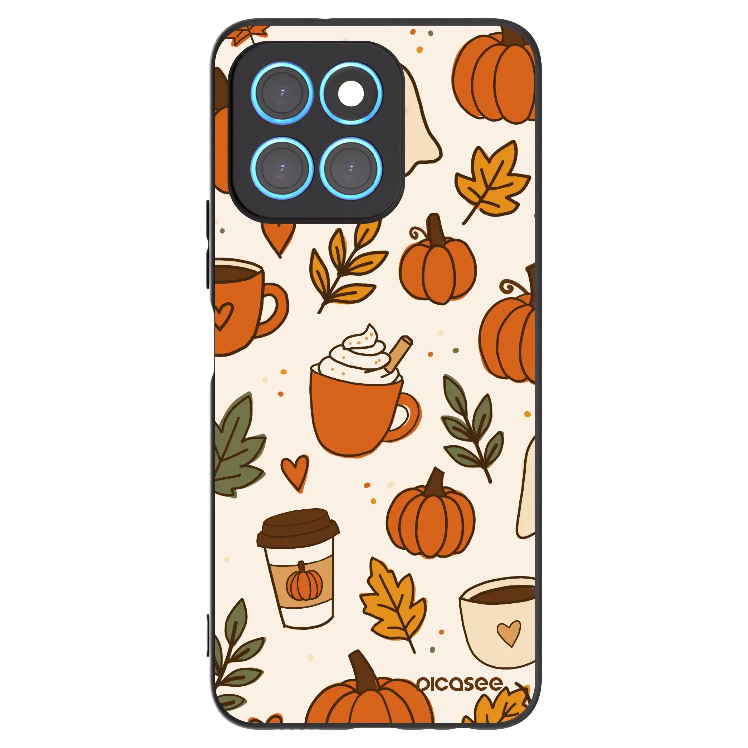 Picasee silikonový černý obal pro Honor X8 5G - Fall vibes