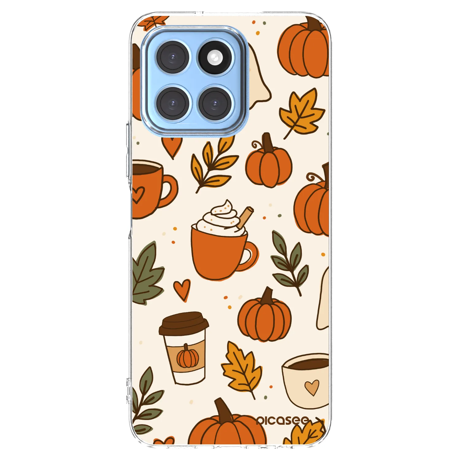 Picasee silikonový průhledný obal pro Honor X8 5G - Fall vibes