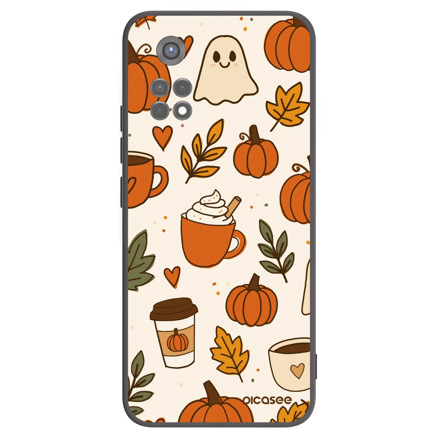 Picasee silikonový černý obal pro Xiaomi Redmi Note 11S 5G - Fall vibes