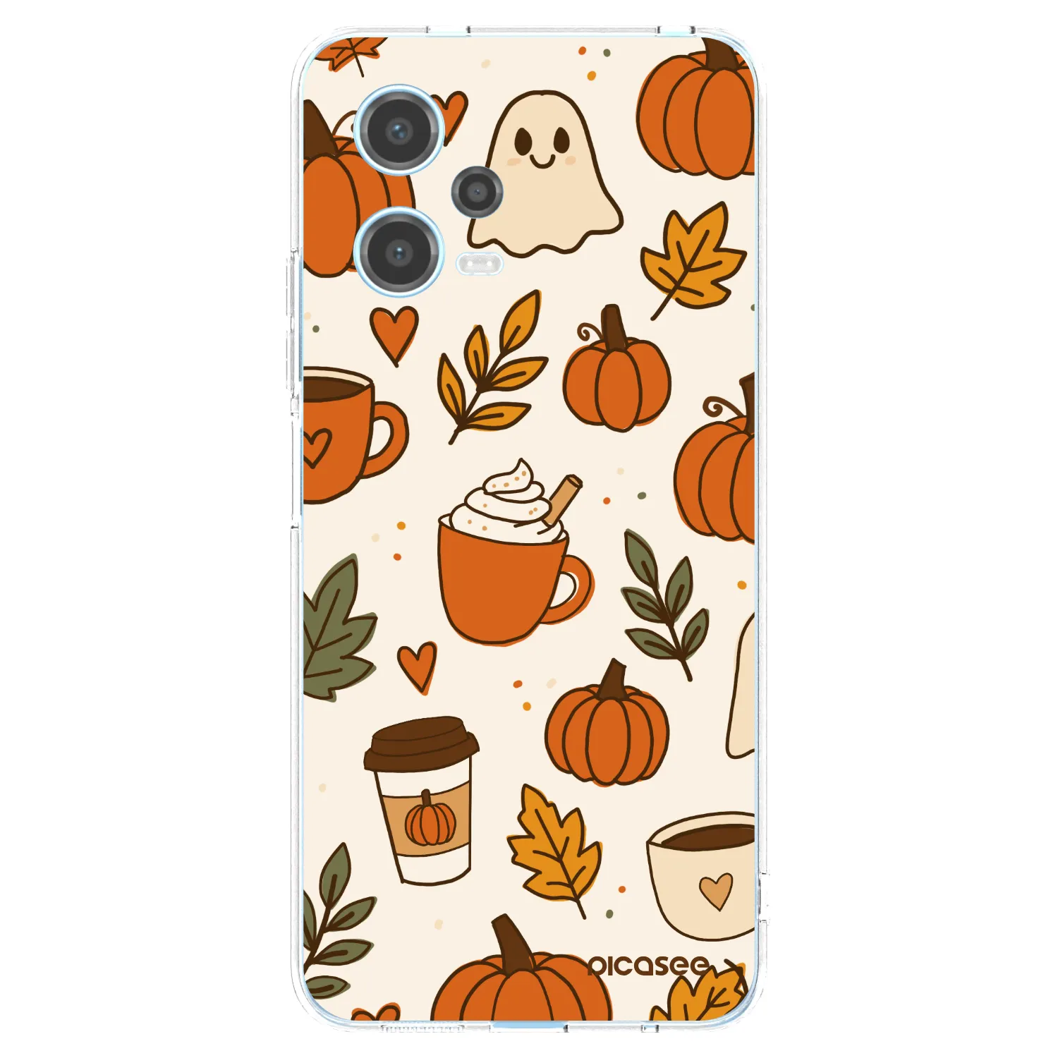 Picasee silikonový průhledný obal pro Xiaomi Redmi Note 12 5G - Fall vibes