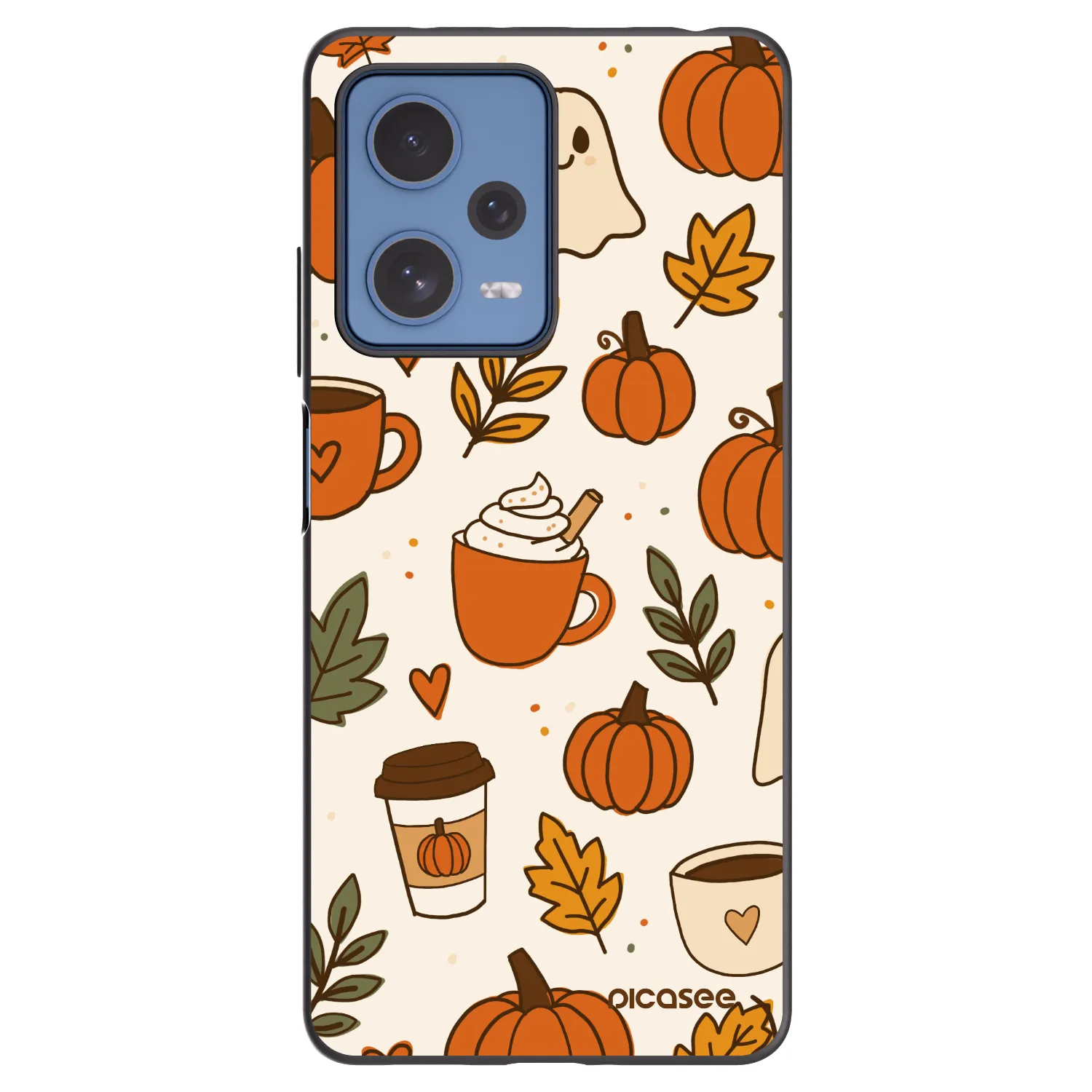 Picasee silikonový černý obal pro Xiaomi Redmi Note 12 Pro 5G - Fall vibes