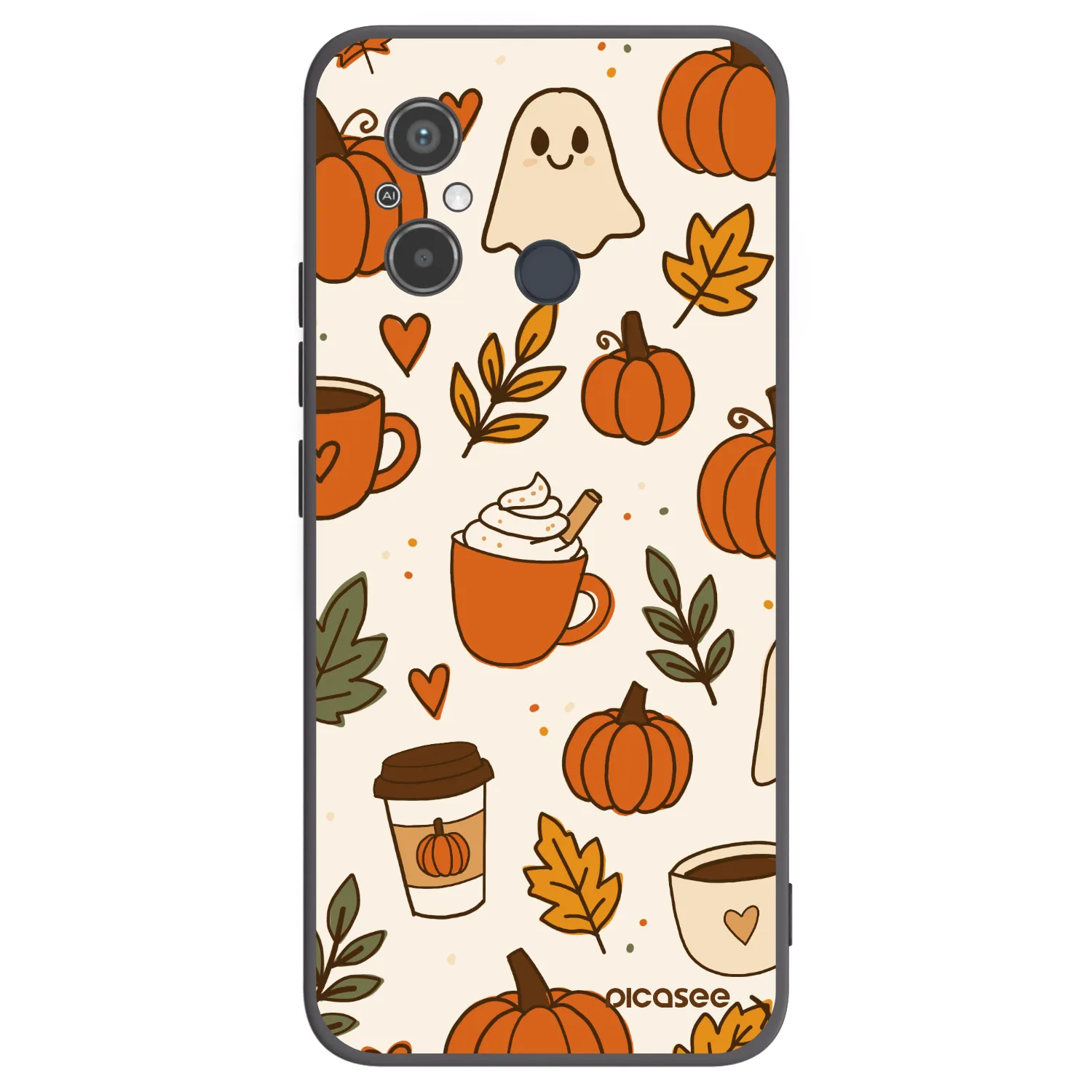Picasee silikonový černý obal pro Xiaomi Redmi 12C - Fall vibes