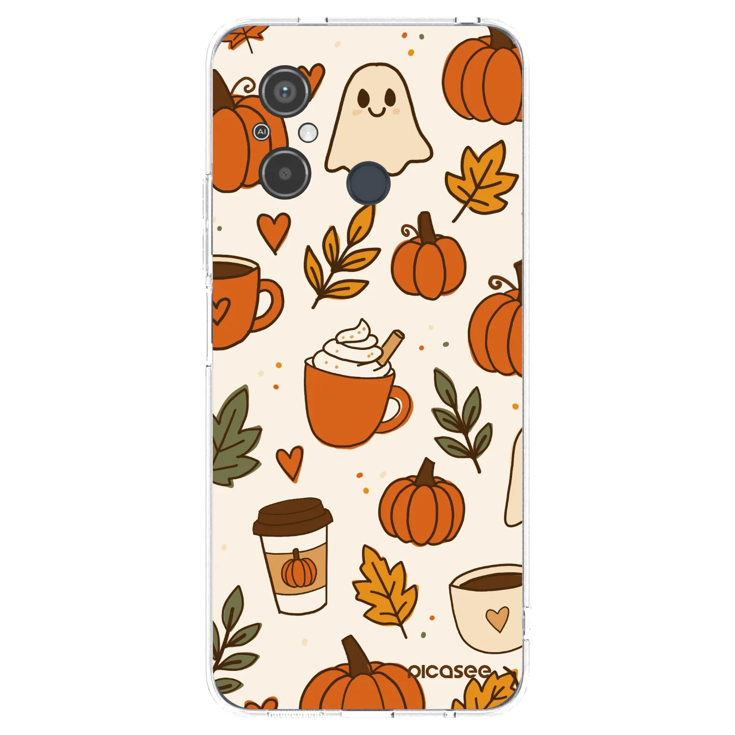 Picasee silikonový průhledný obal pro Xiaomi Redmi 12C - Fall vibes