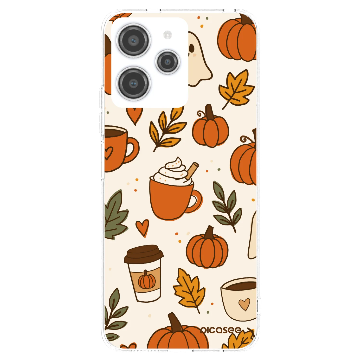 Picasee silikonový průhledný obal pro Xiaomi Redmi 12 4G - Fall vibes