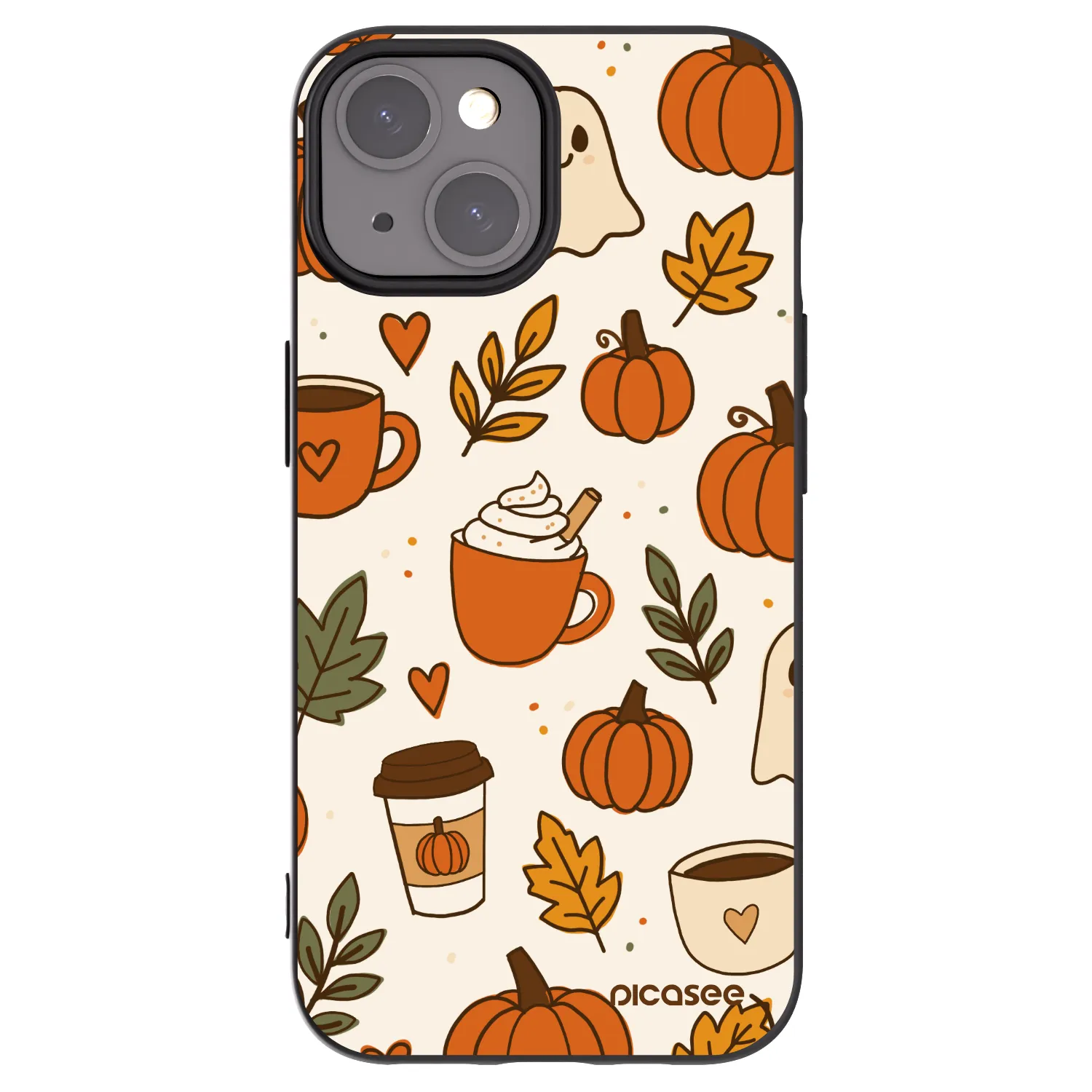 Picasee silikonový černý obal pro Apple iPhone 15 - Fall vibes