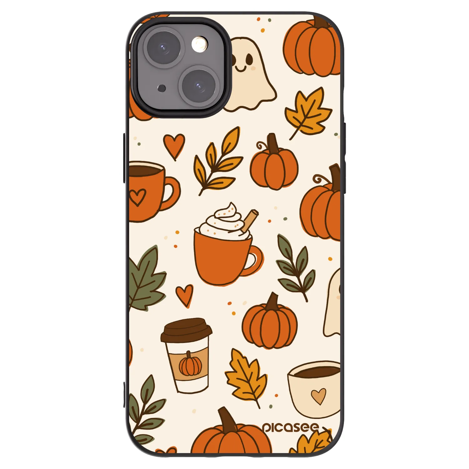 Picasee silikonový černý obal pro Apple iPhone 15 Plus - Fall vibes