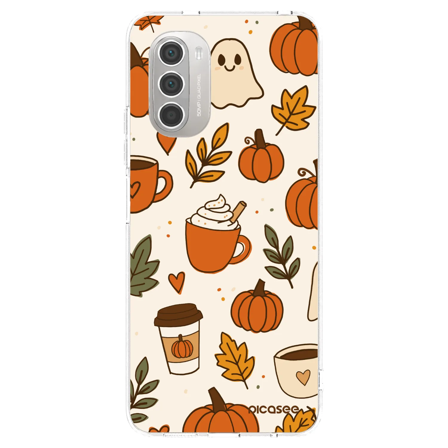 Picasee silikonový průhledný obal pro Motorola Moto G51 - Fall vibes