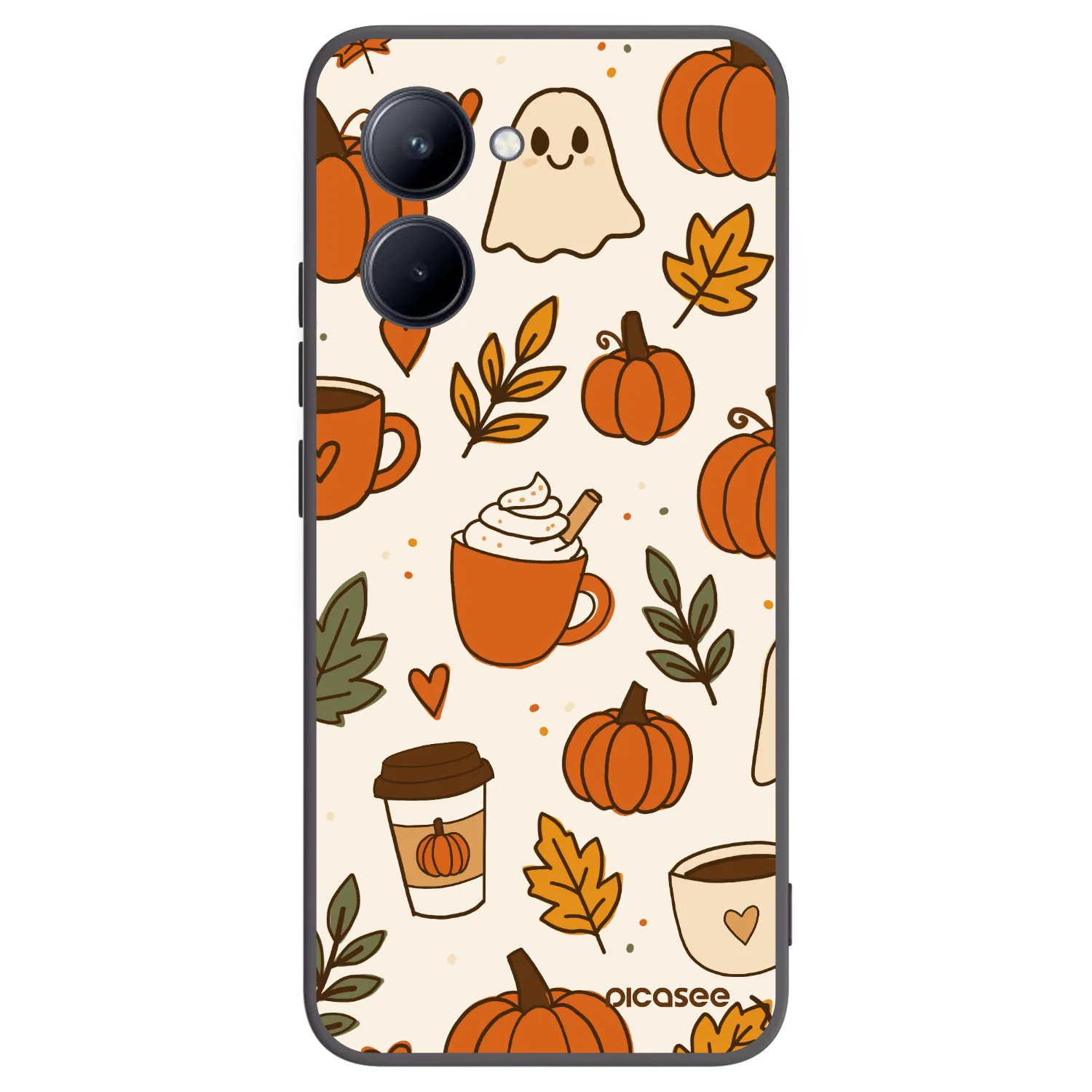 Picasee silikonový černý obal pro Realme C33 (2023) - Fall vibes