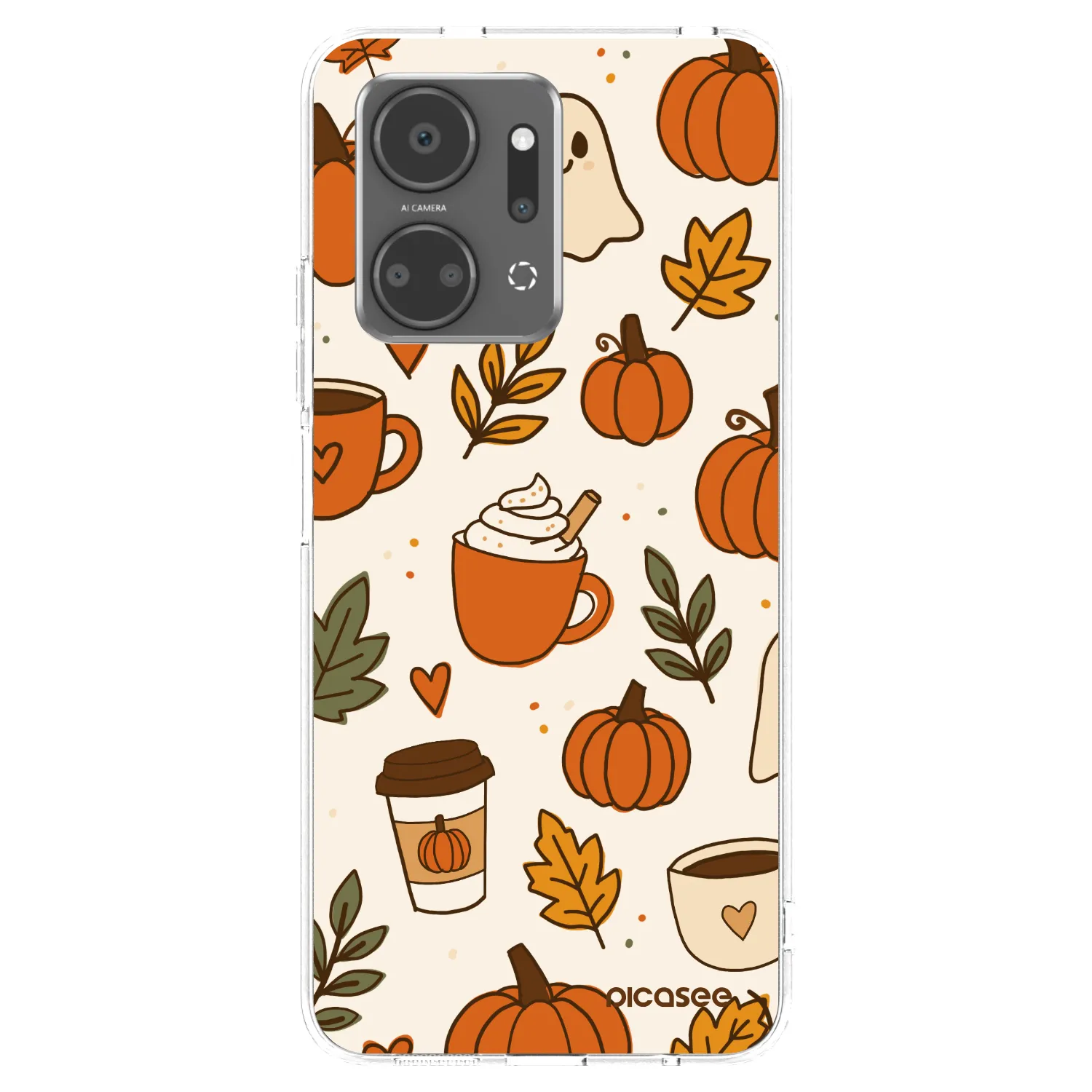 Picasee silikonový průhledný obal pro Honor X7a - Fall vibes