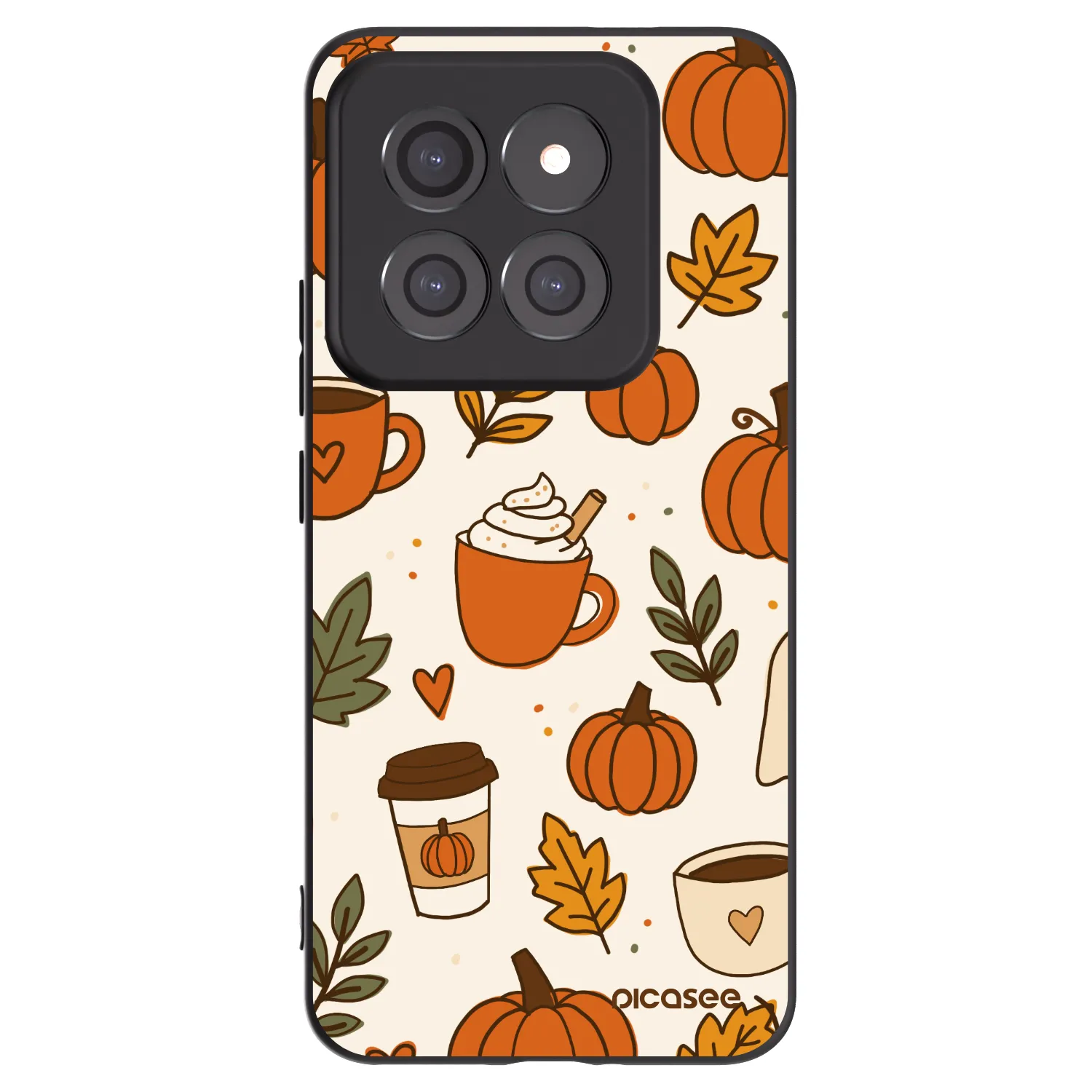 Picasee silikonový černý obal pro Xiaomi 14 Pro - Fall vibes