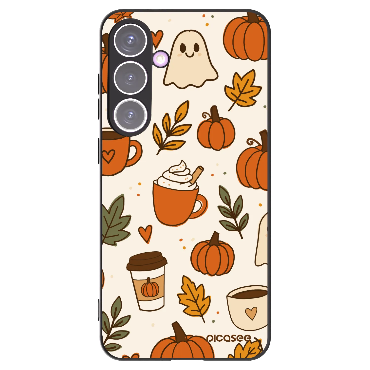 Picasee silikonový černý obal pro Samsung Galaxy S24+ S926B 5G - Fall vibes