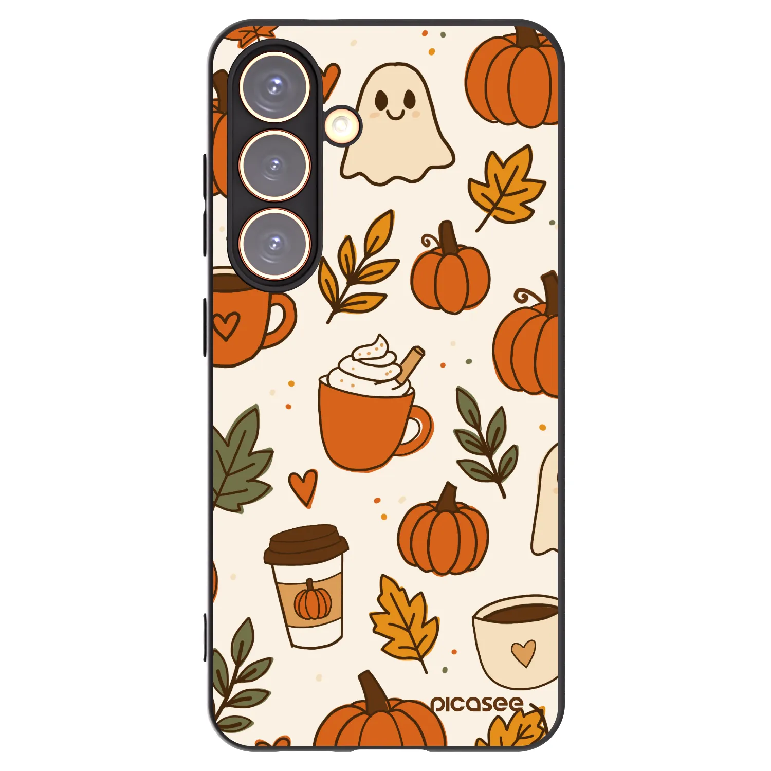 Picasee silikonový černý obal pro Samsung Galaxy S24 S921B 5G - Fall vibes