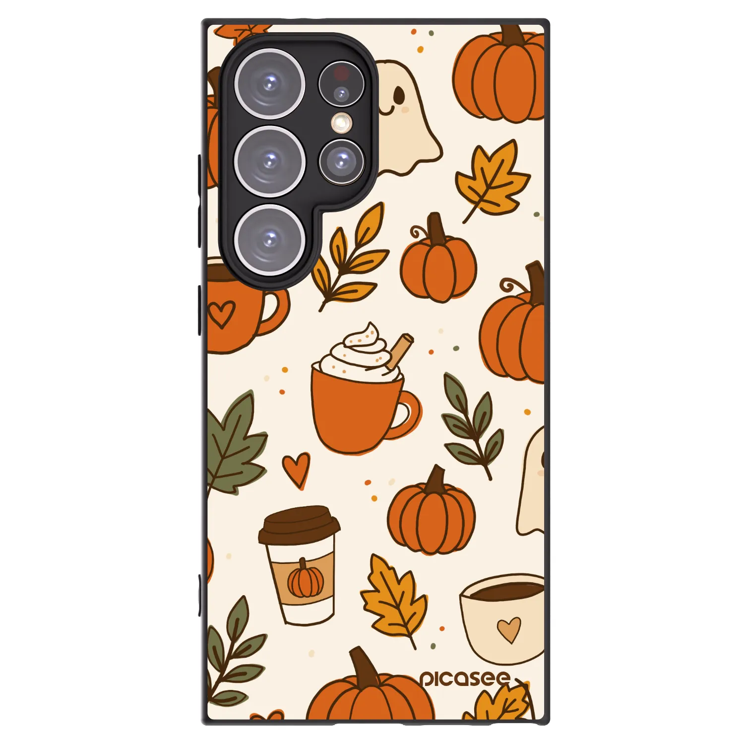 Picasee silikonový černý obal pro Samsung Galaxy S24 Ultra S928B 5G - Fall vibes