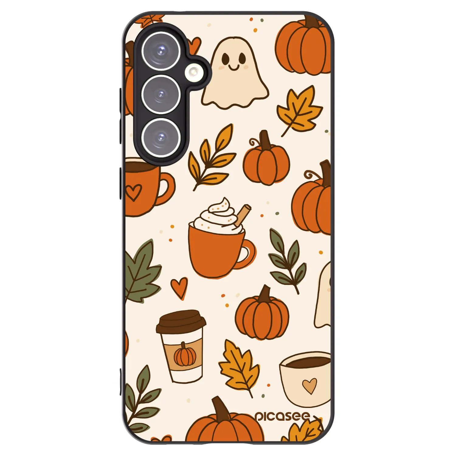 Picasee silikonový černý obal pro Samsung Galaxy S23 FE S711B - Fall vibes