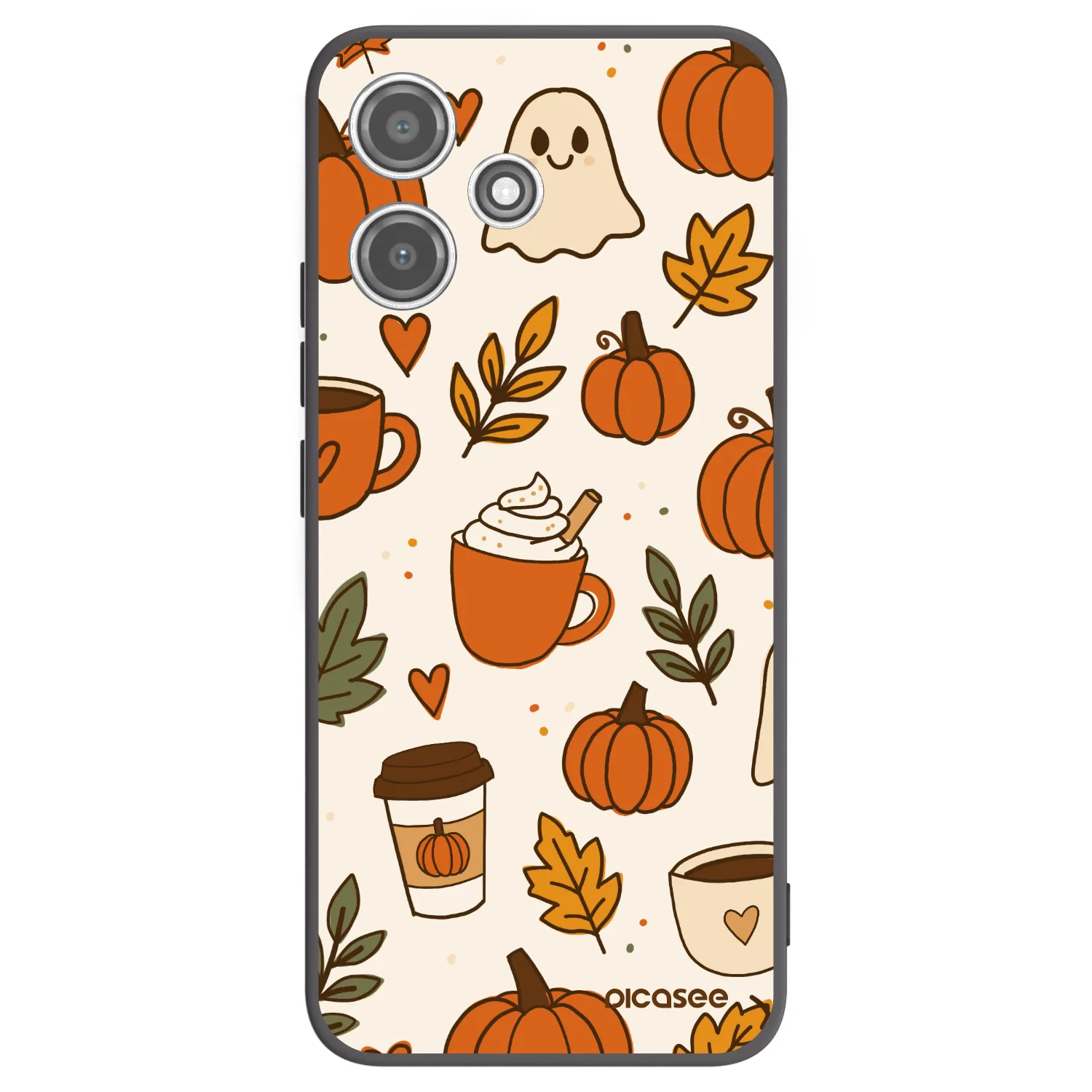 Picasee silikonový černý obal pro Xiaomi Redmi 12 5G - Fall vibes