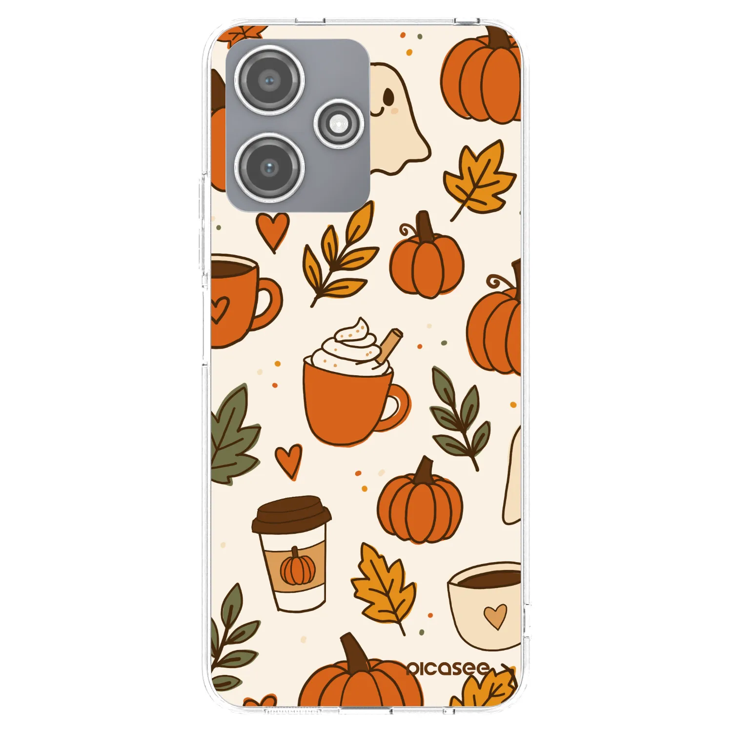 Picasee silikonový průhledný obal pro Xiaomi Redmi 12 5G - Fall vibes