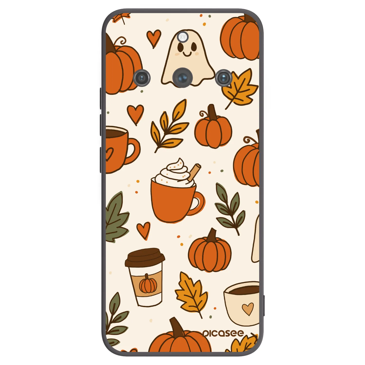 Picasee silikonový černý obal pro Realme 11 Pro+ - Fall vibes