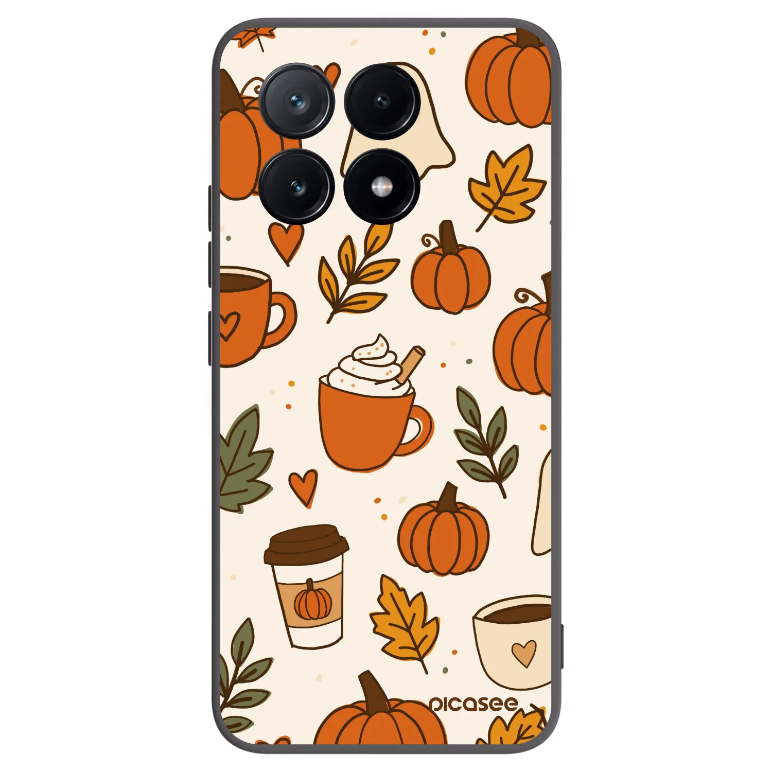 Picasee silikonový černý obal pro Xiaomi Poco X6 Pro - Fall vibes