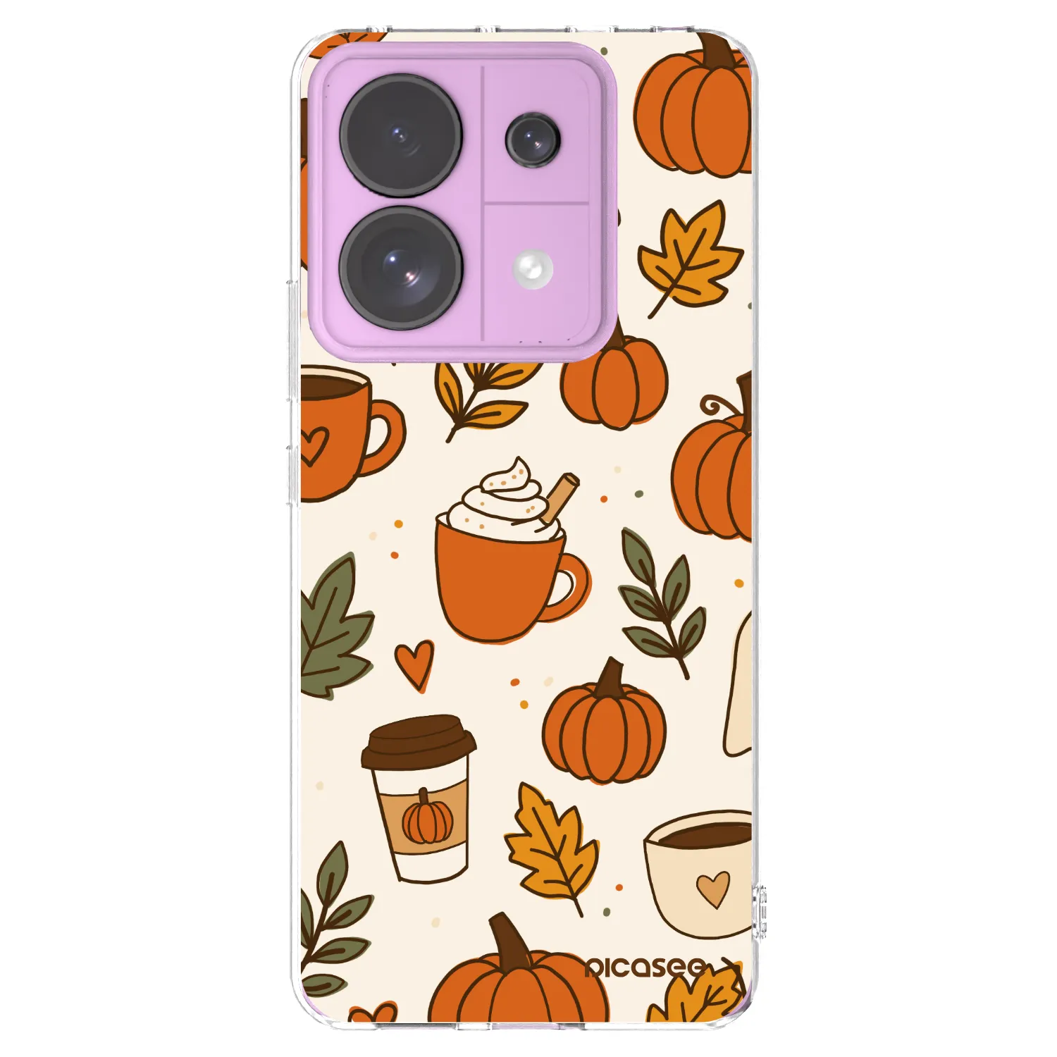 Picasee silikonový průhledný obal pro Xiaomi Redmi Note 13 Pro 5G - Fall vibes