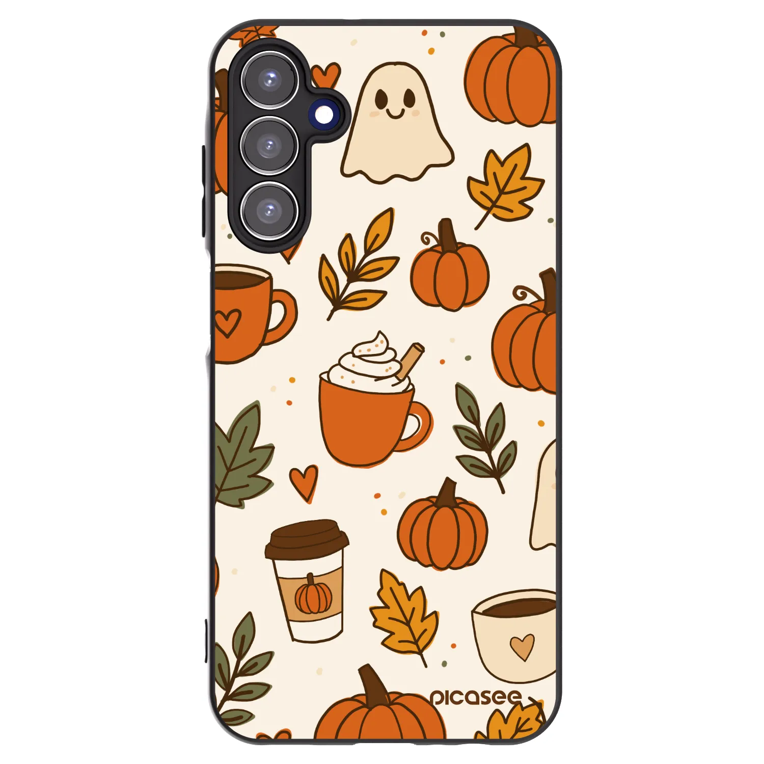 Picasee silikonový černý obal pro Samsung Galaxy A15 A155F 4G - Fall vibes
