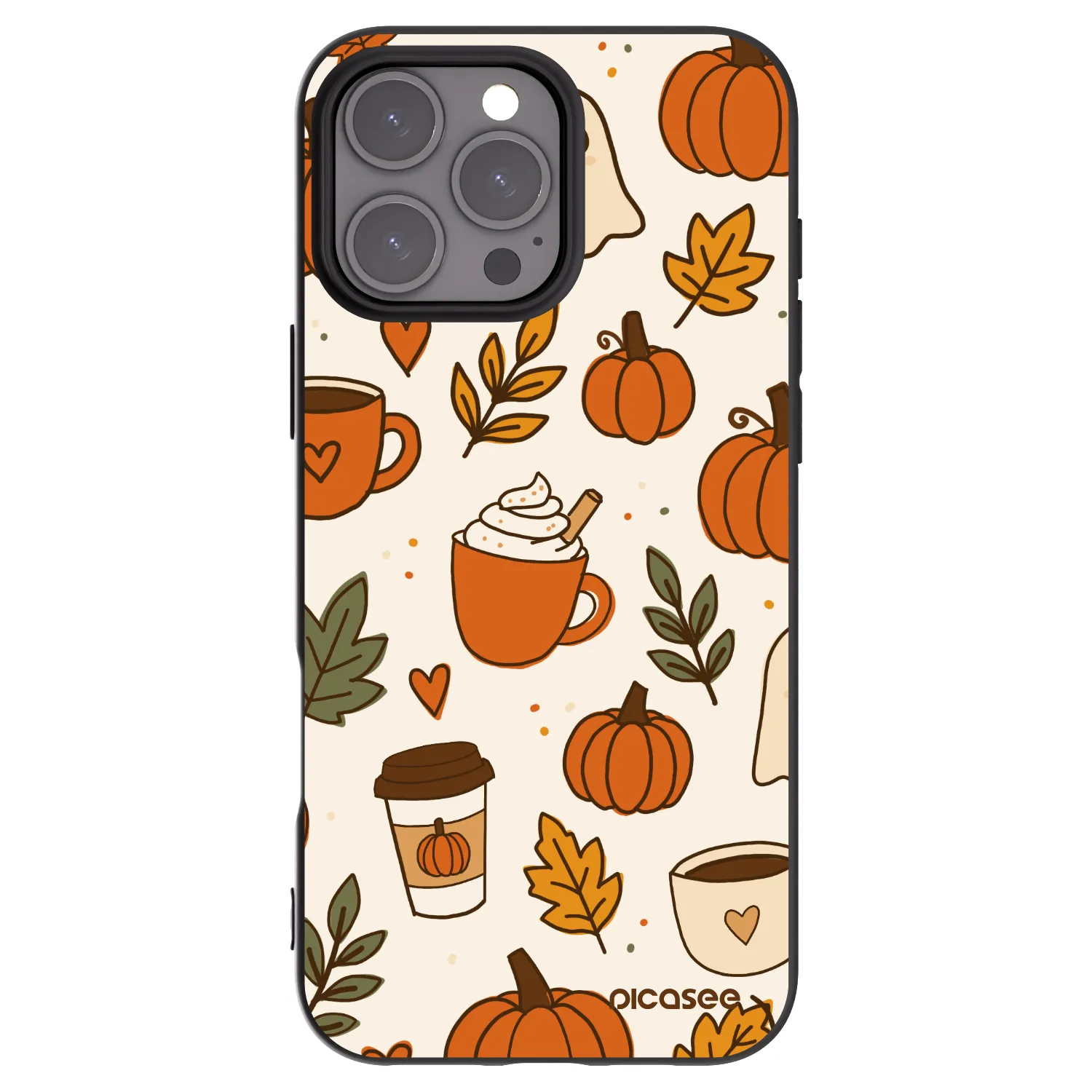 Picasee silikonový černý obal pro Apple iPhone 16 Pro Max - Fall vibes