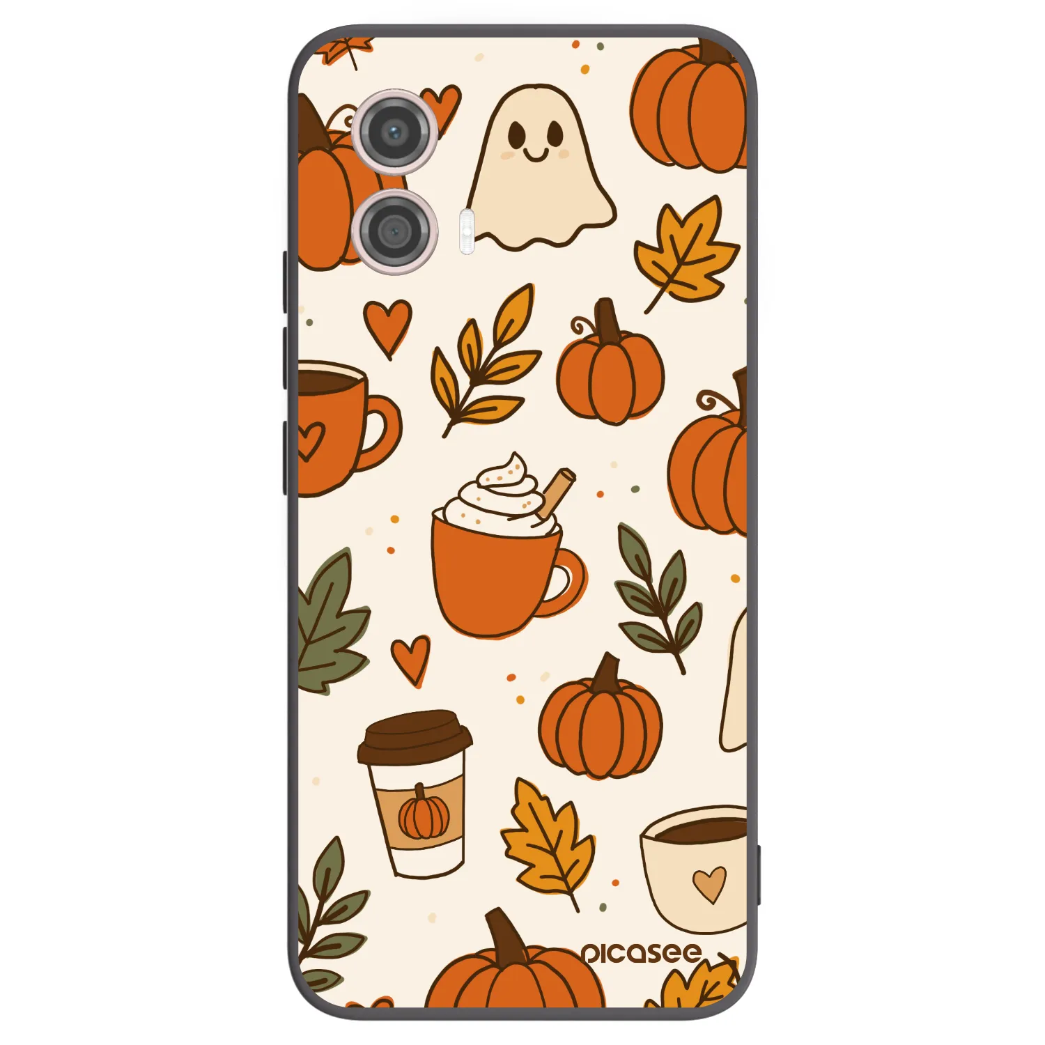 Picasee silikonový černý obal pro Motorola Moto G53 5G - Fall vibes
