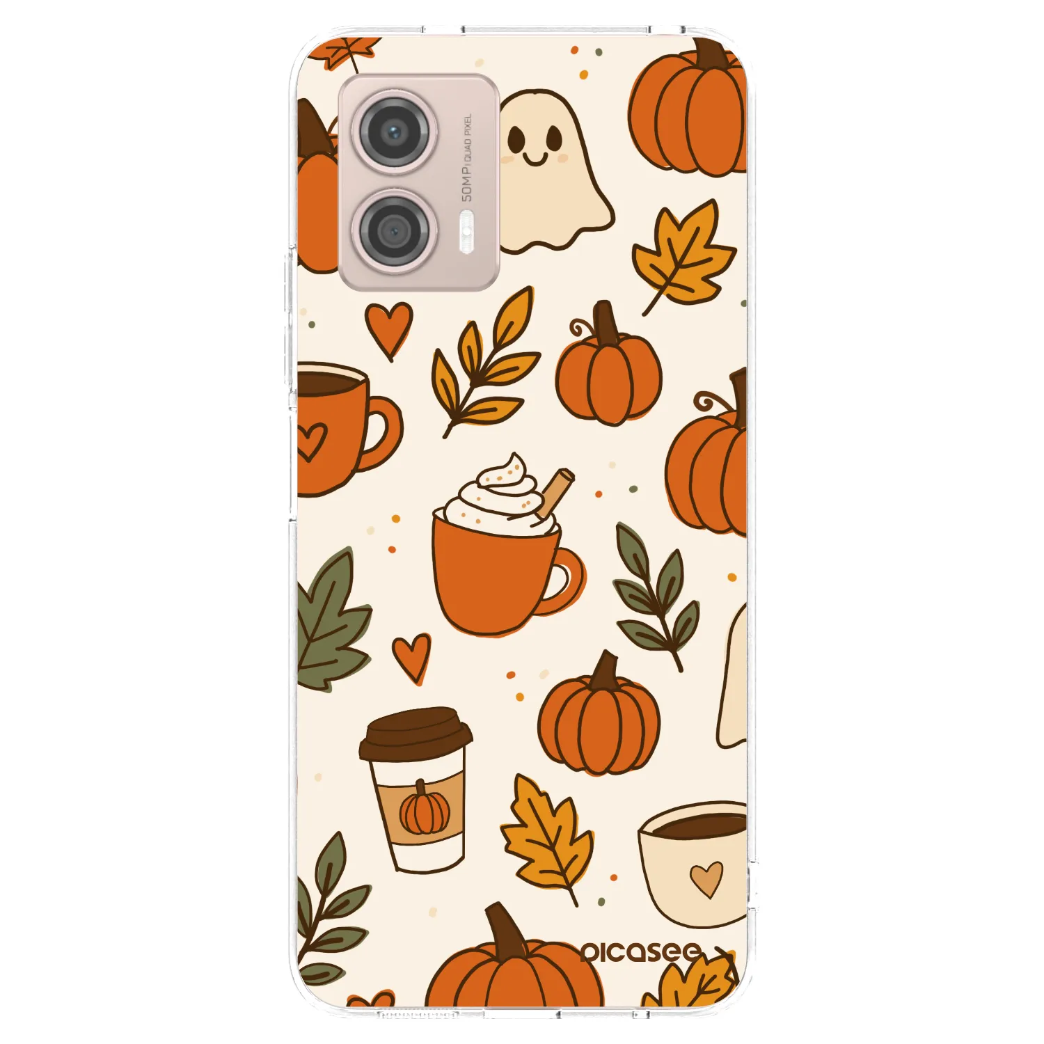 Picasee silikonový průhledný obal pro Motorola Moto G53 5G - Fall vibes