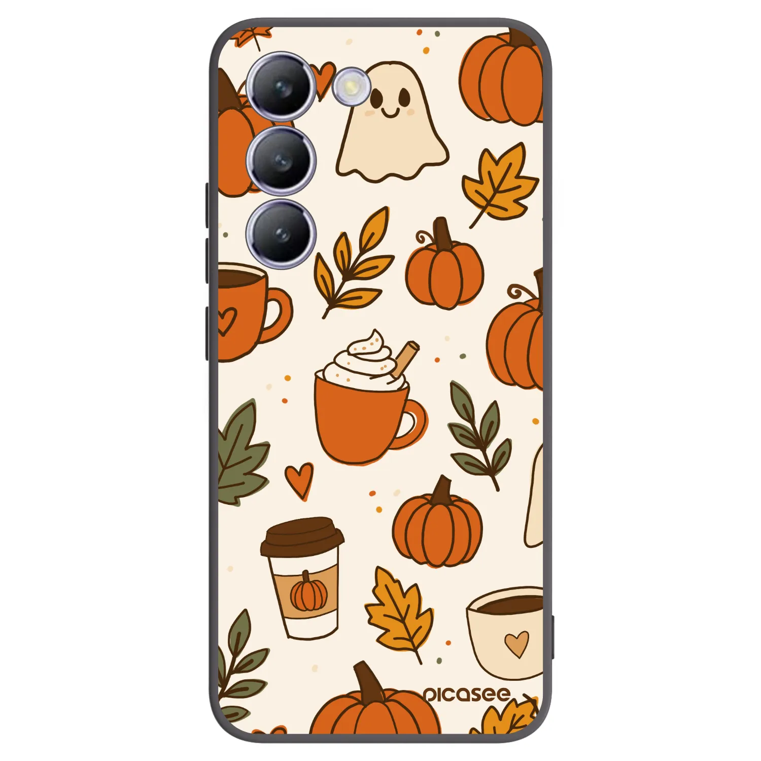 Picasee silikonový černý obal pro Vivo V40 SE 5G - Fall vibes