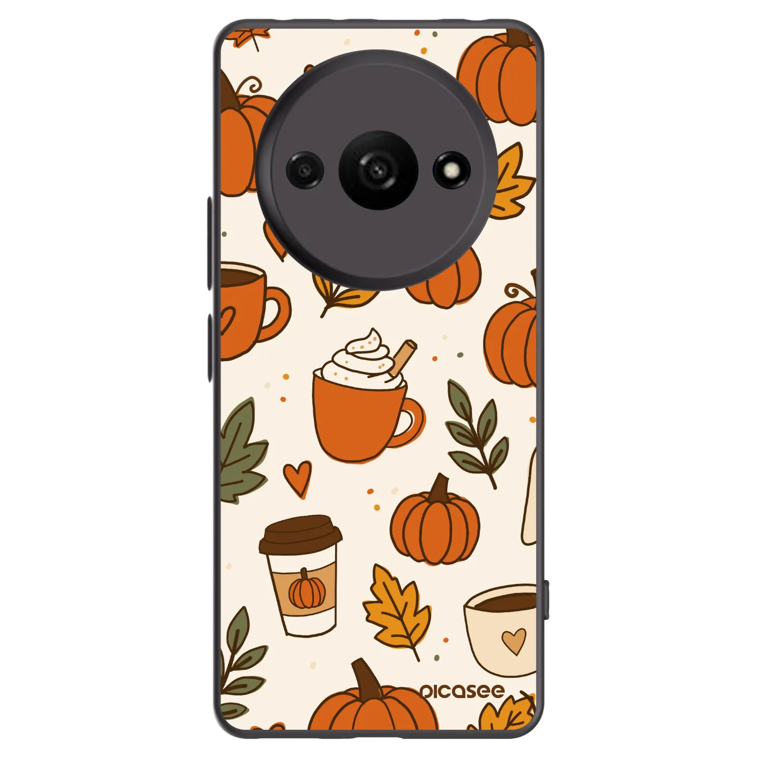 Picasee silikonový černý obal pro Xiaomi Redmi A3 - Fall vibes