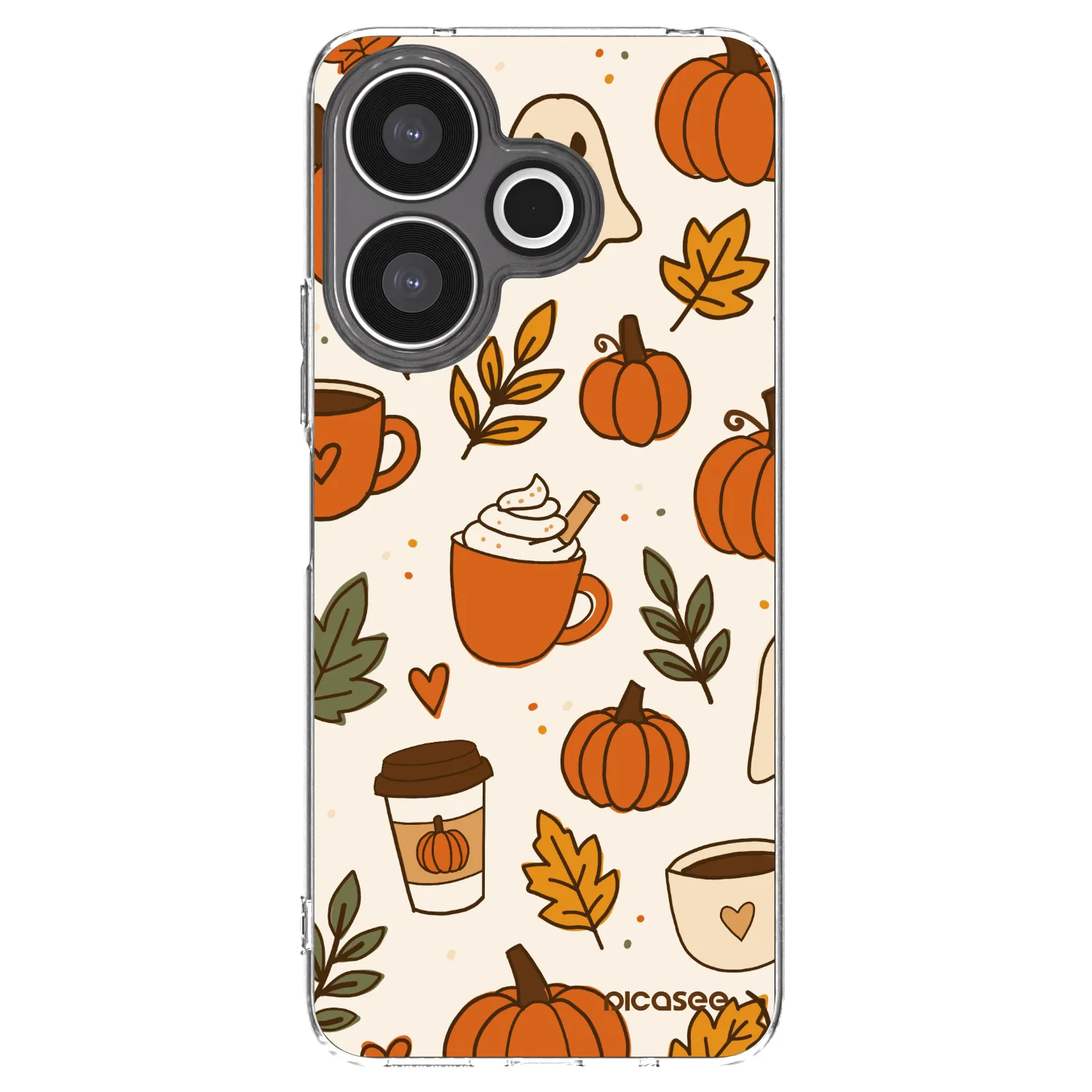 Picasee silikonový průhledný obal pro Xiaomi Redmi 13 4G - Fall vibes