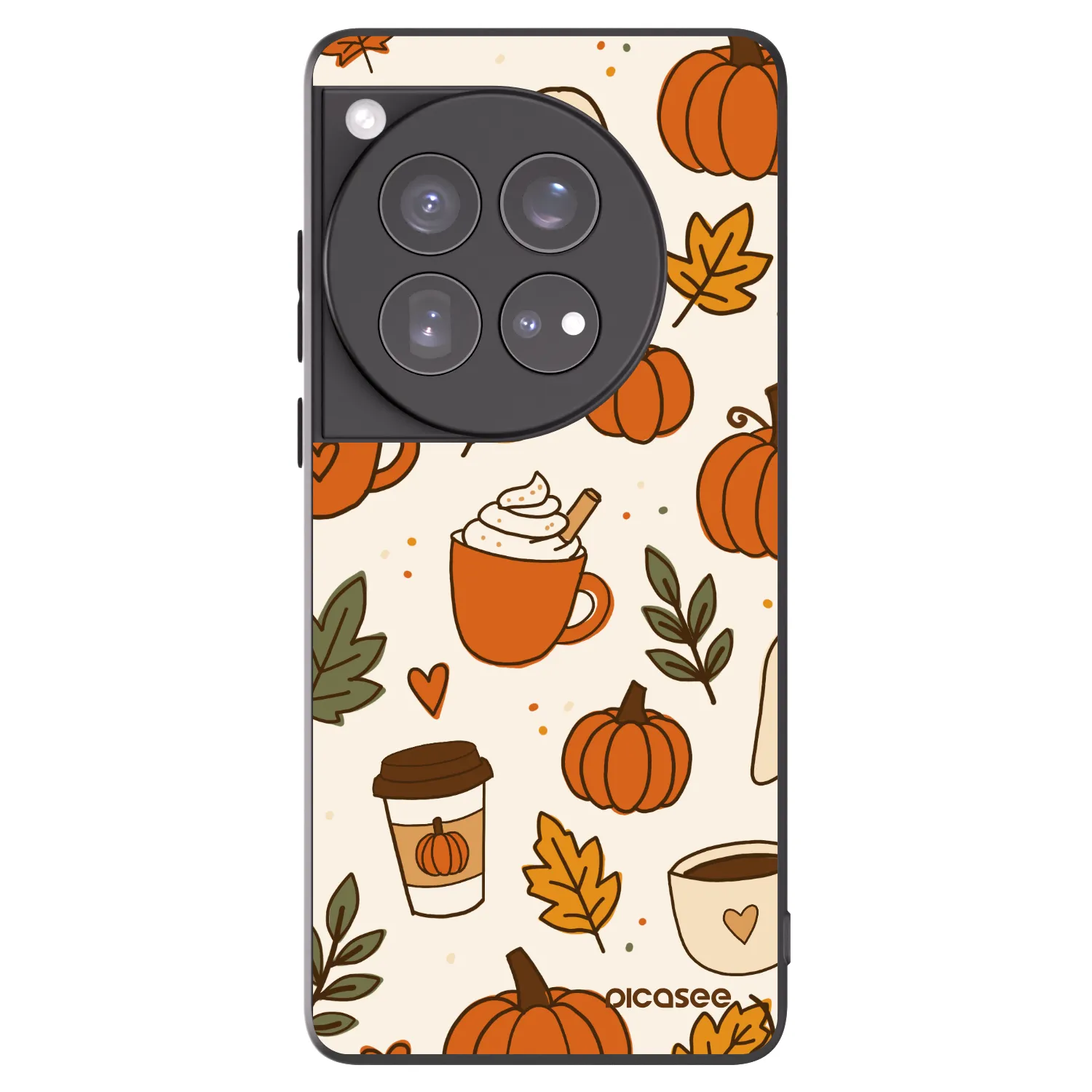 Picasee silikonový černý obal pro OnePlus 12 5G - Fall vibes