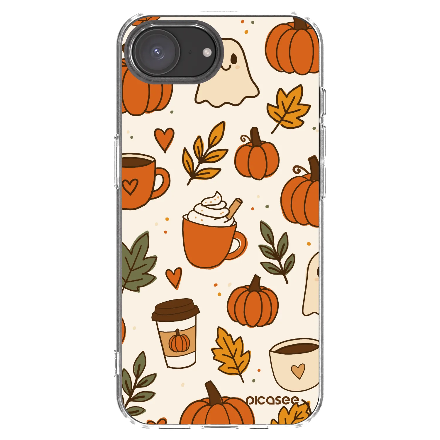 Picasee silikonový průhledný obal pro Apple iPhone 16e - Fall vibes