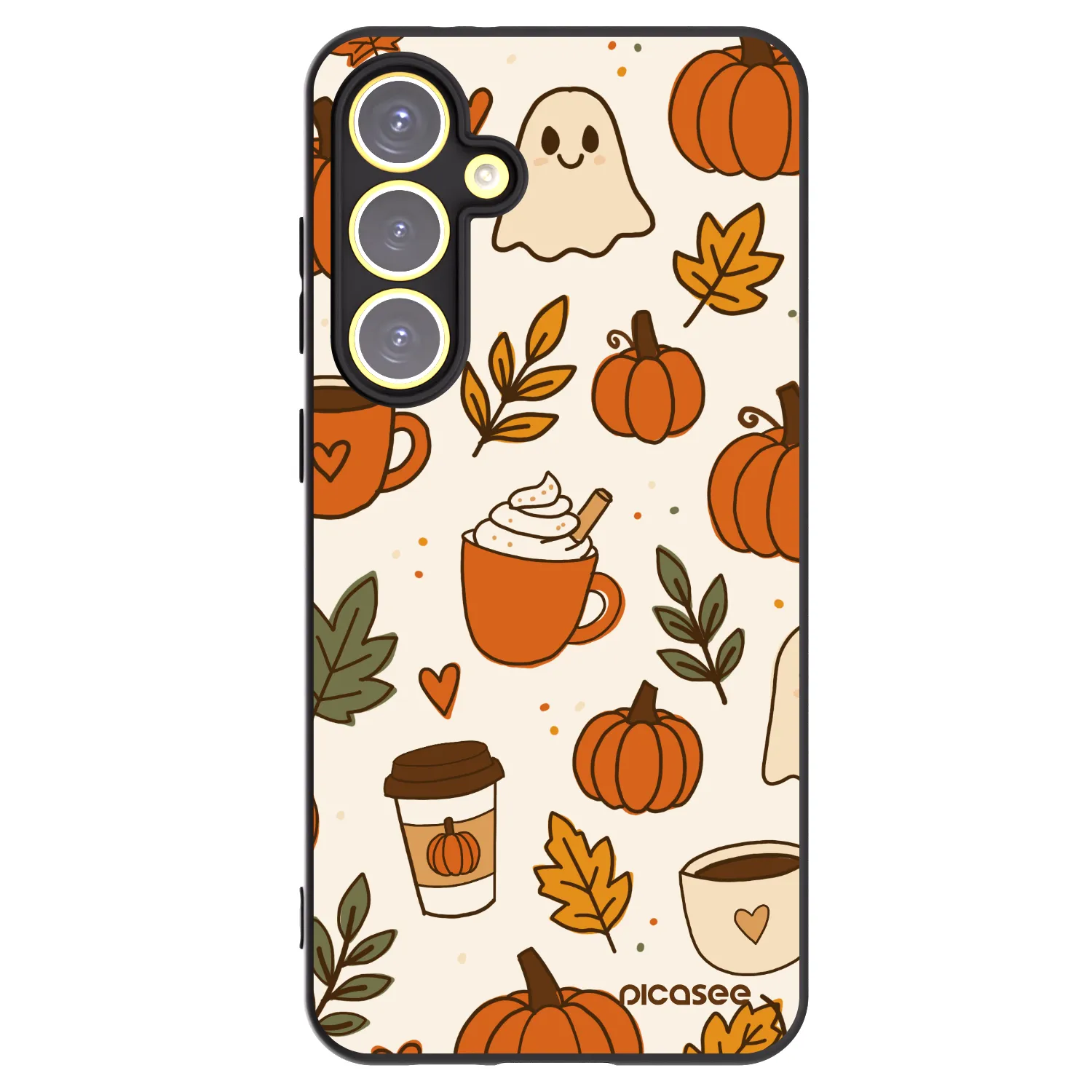 Picasee silikonový černý obal pro Samsung Galaxy S24 FE S721B - Fall vibes