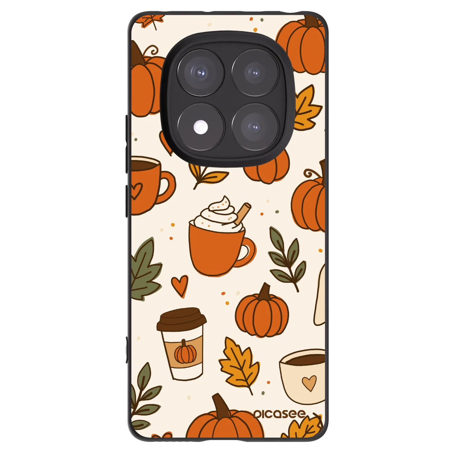 Picasee silikonový černý obal pro Xiaomi Redmi Note 14 Pro+ 5G - Fall vibes
