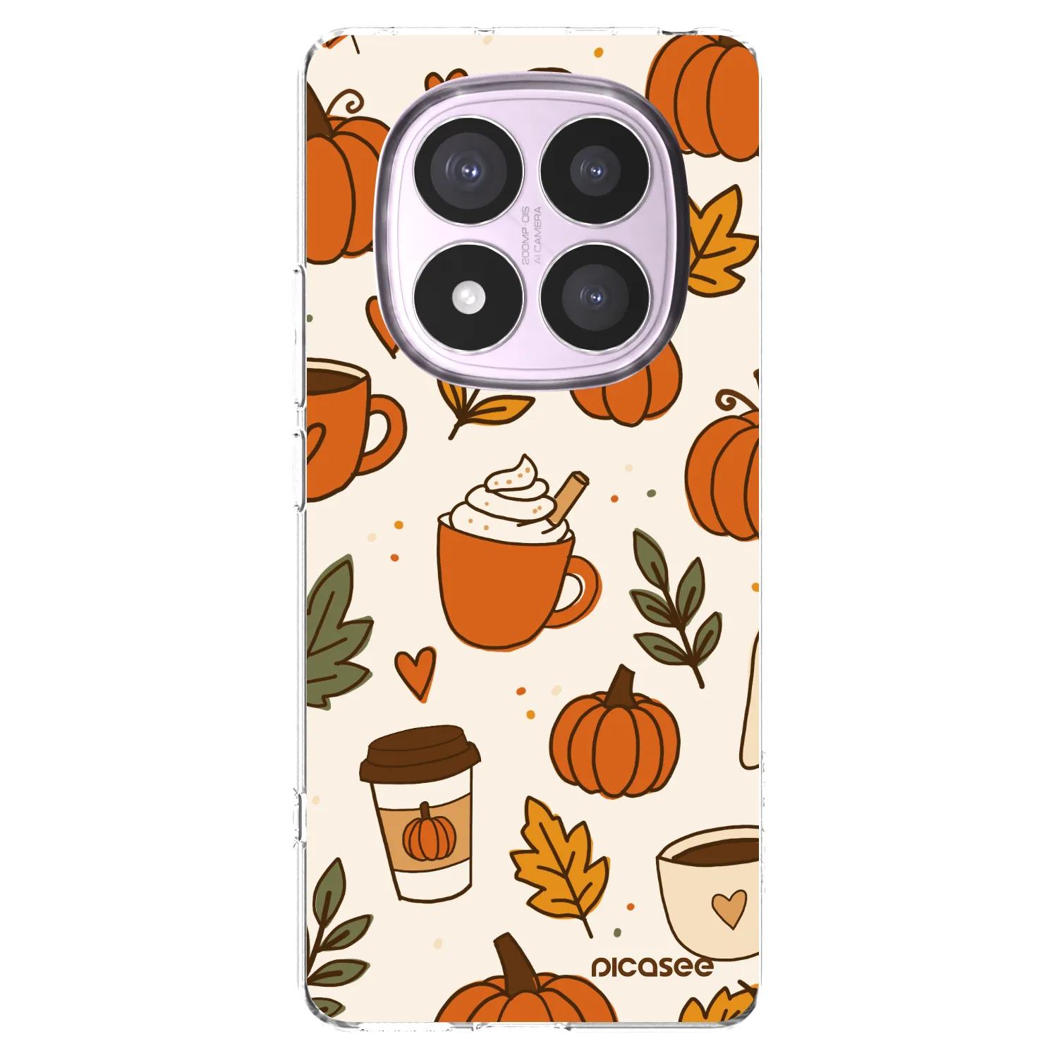 Picasee silikonový průhledný obal pro Xiaomi Redmi Note 14 Pro 5G - Fall vibes