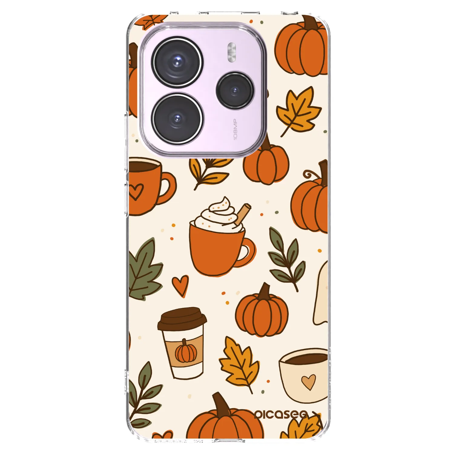 Picasee silikonový průhledný obal pro Xiaomi Redmi Note 14 5G - Fall vibes