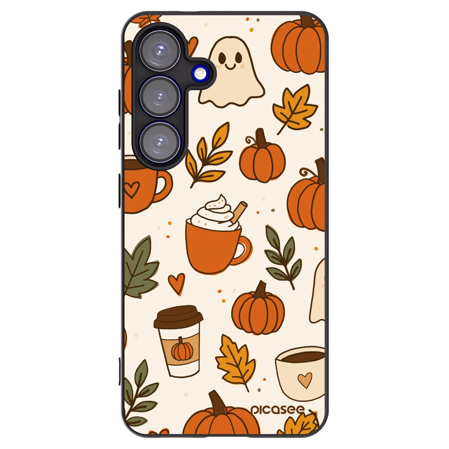Picasee silikonový černý obal pro Samsung Galaxy S25 5G - Fall vibes