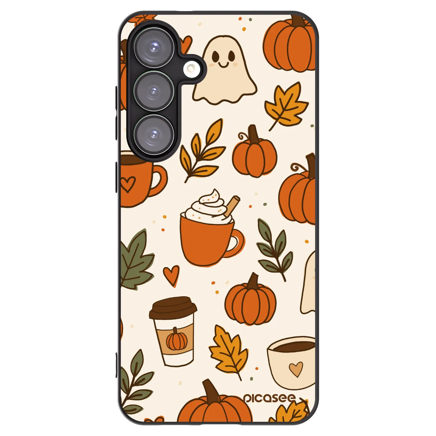 Picasee silikonový černý obal pro Samsung Galaxy S25+ 5G - Fall vibes