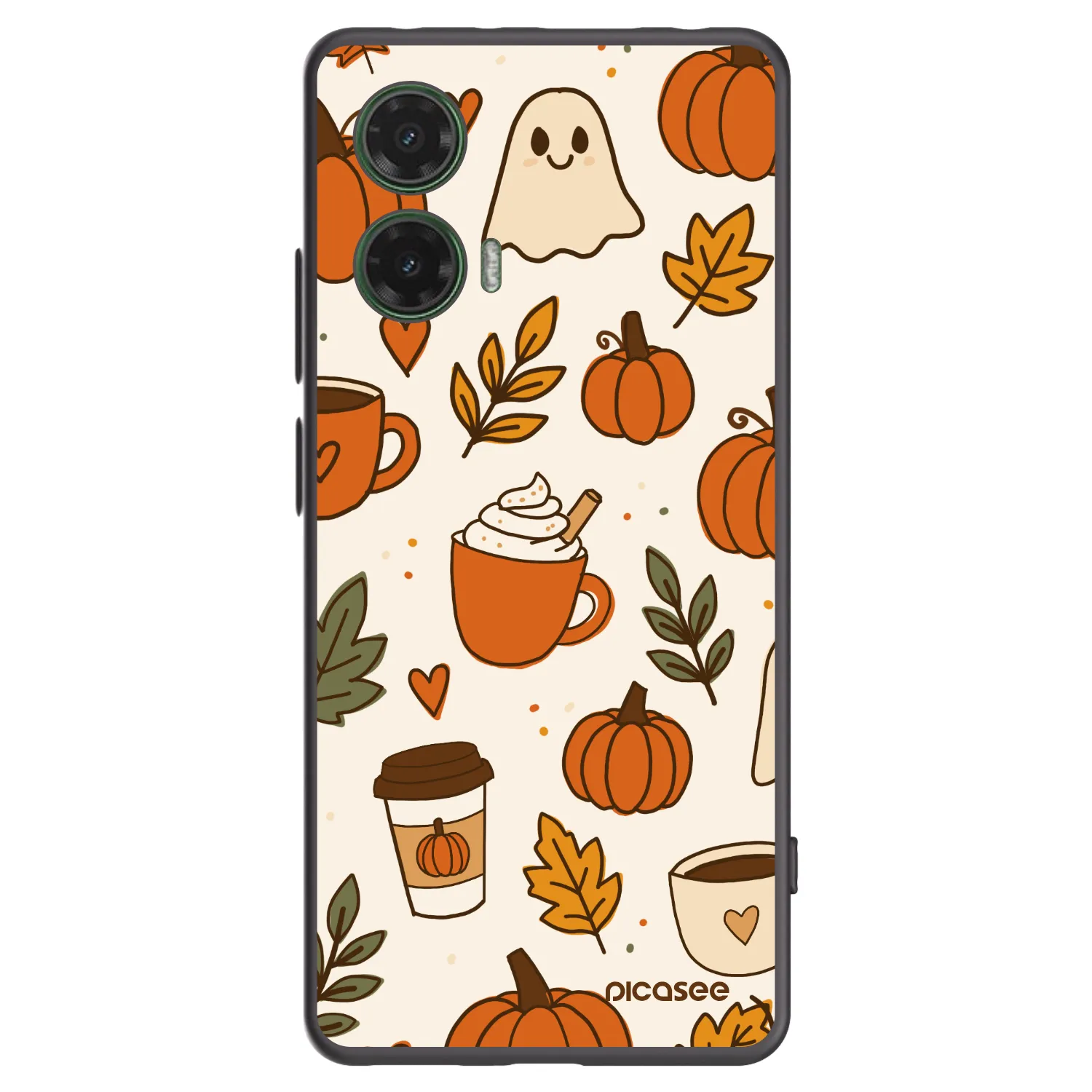 Picasee silikonový černý obal pro Motorola Moto G35 5G - Fall vibes