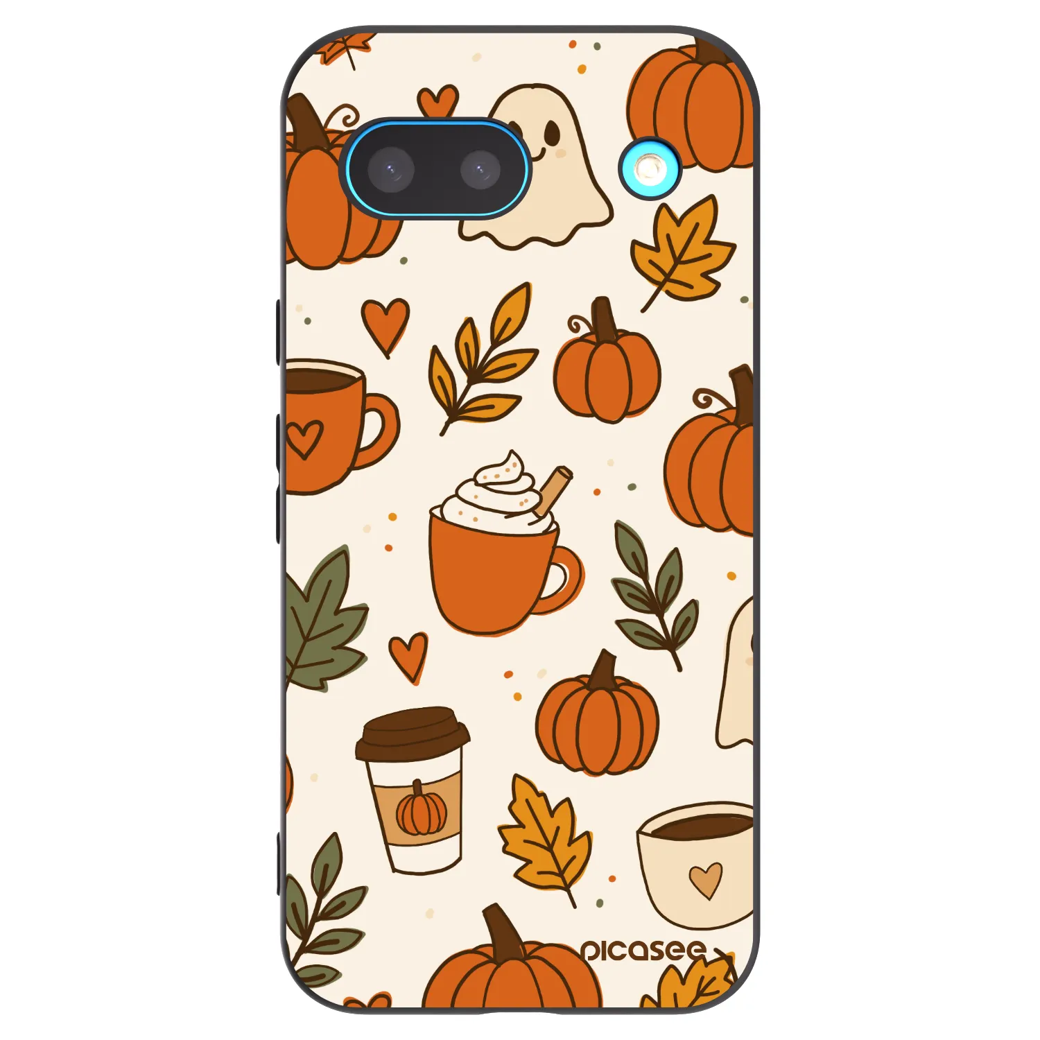 Picasee silikonový černý obal pro Google Pixel 8 - Fall vibes