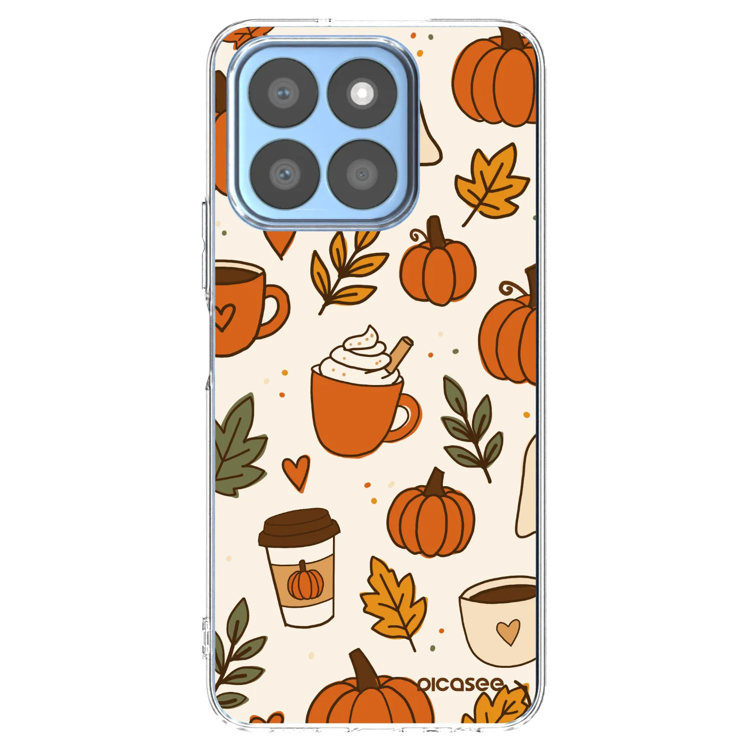 Picasee silikonový průhledný obal pro Honor X8c - Fall vibes