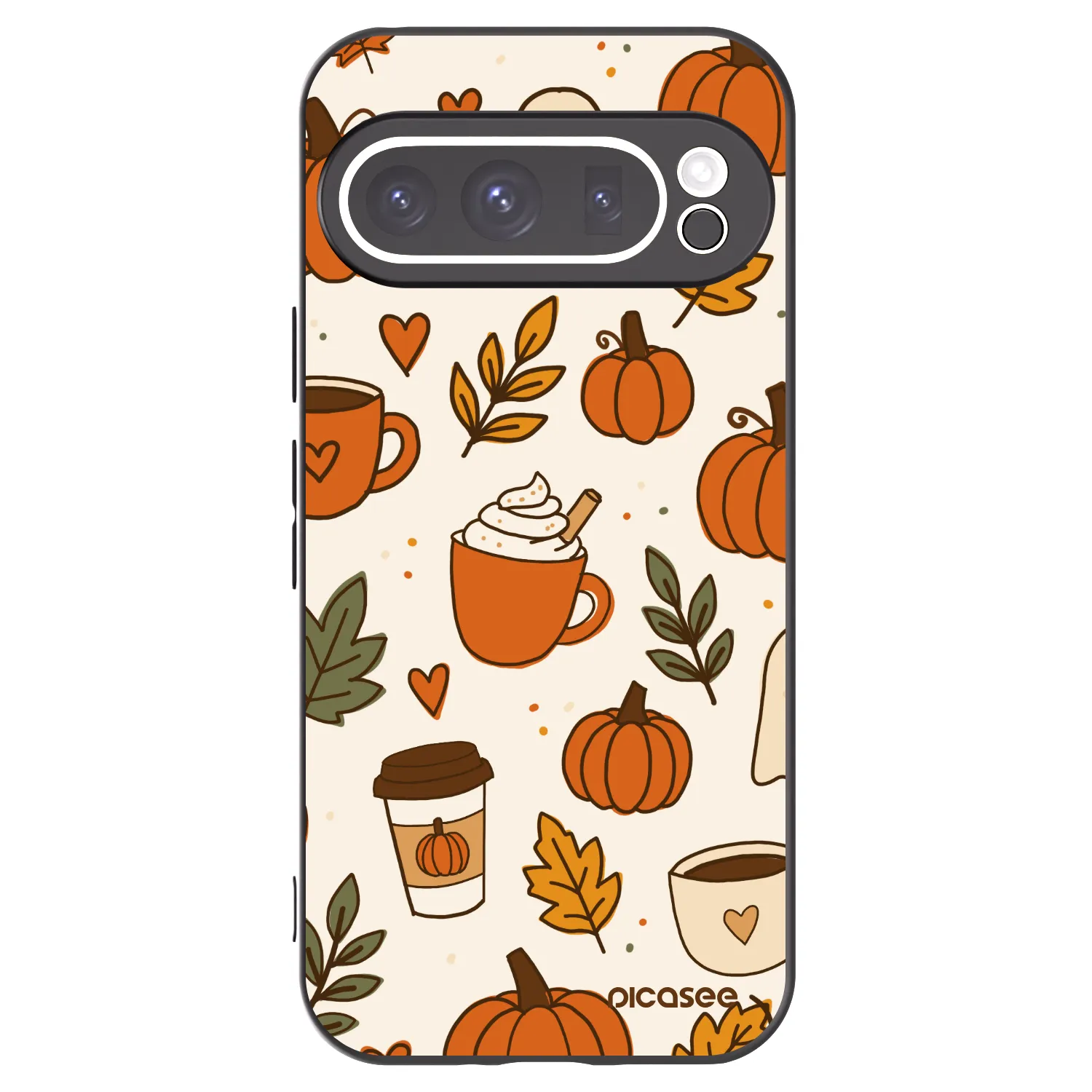 Picasee silikonový černý obal pro Google Pixel 9 Pro - Fall vibes