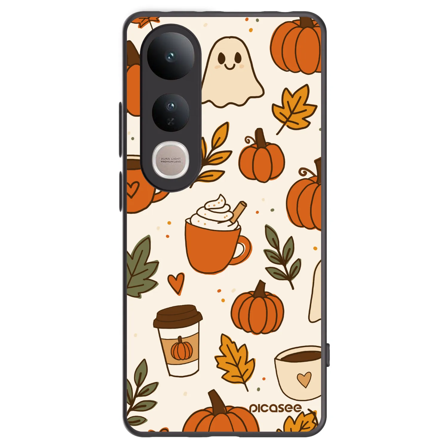Picasee silikonový černý obal pro Vivo V50 Lite 5G - Fall vibes