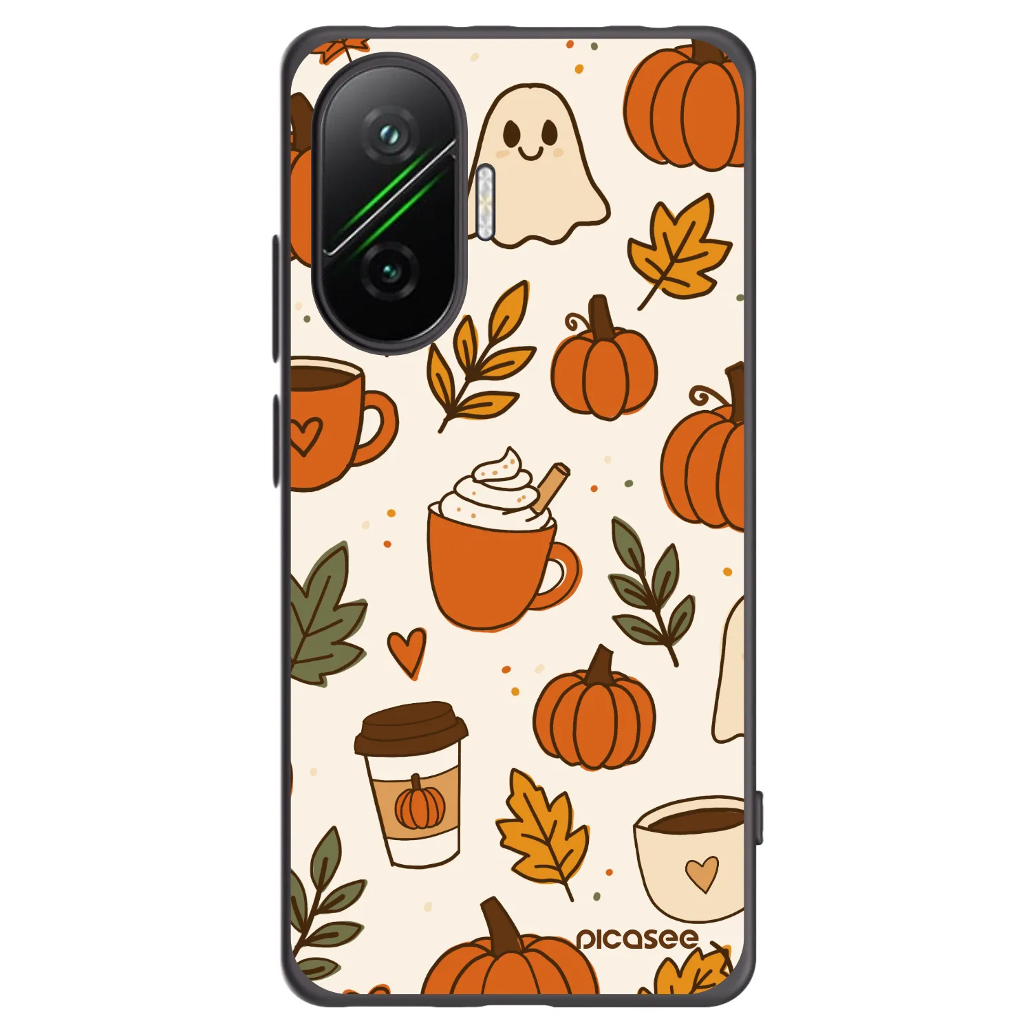 Picasee silikonový černý obal pro Xiaomi Poco F7 5G - Fall vibes