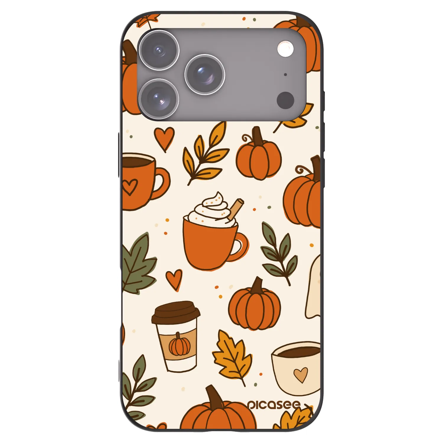 Picasee silikonový černý obal pro Apple iPhone 17 Pro Max - Fall vibes