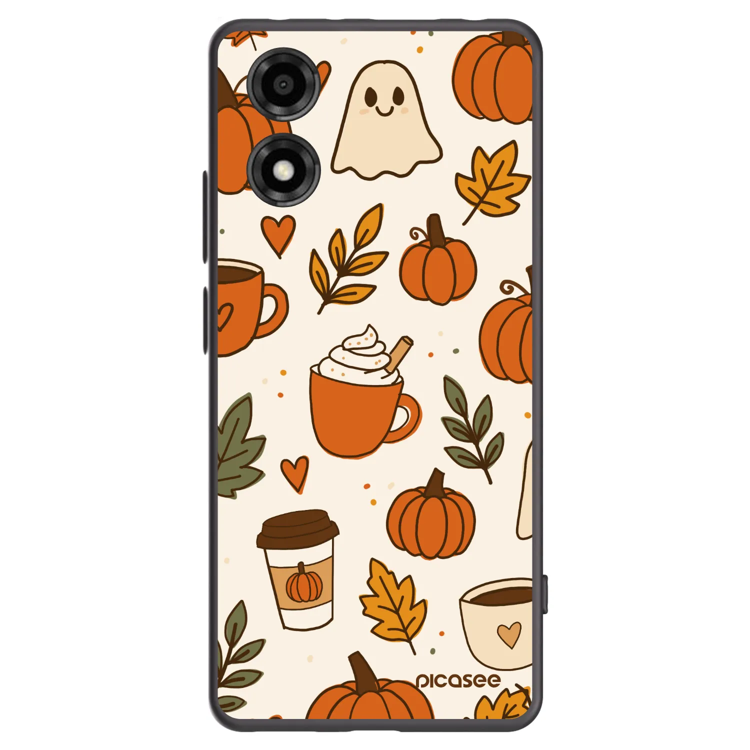Picasee silikonový černý obal pro Motorola Moto E14 - Fall vibes