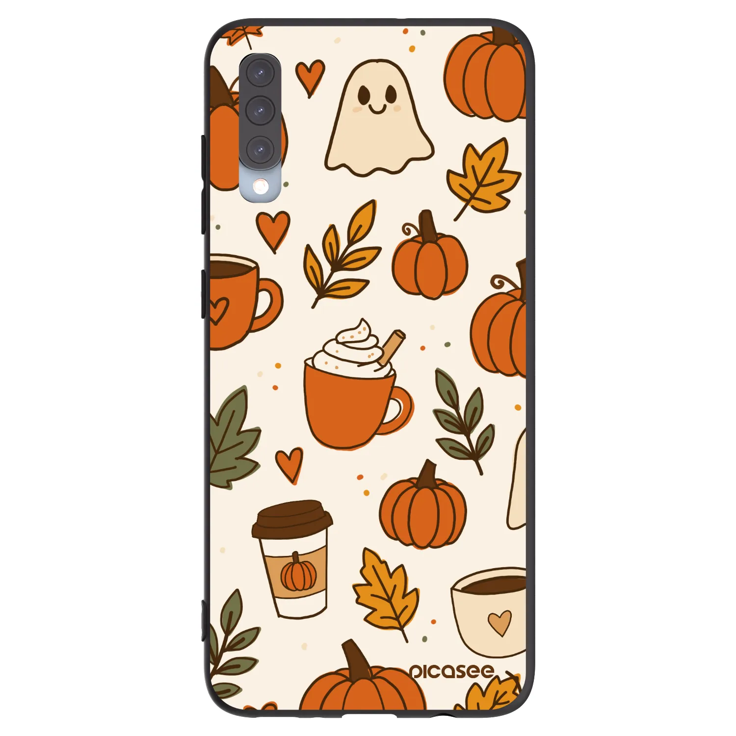 Picasee silikonový černý obal pro Samsung Galaxy A70 A705F - Fall vibes