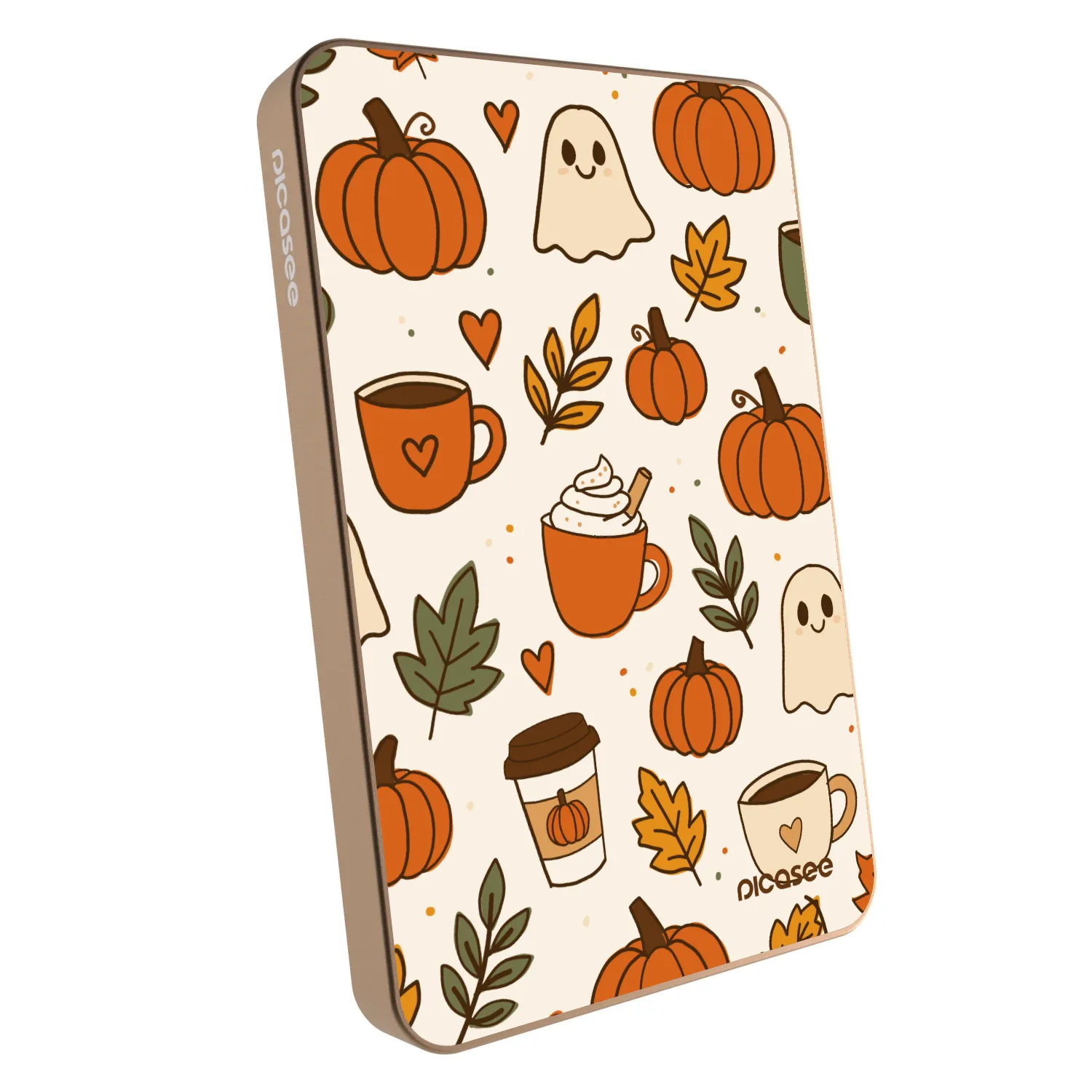 Picasee Powerbanka s MagSafe 5 000 mAh Zlatá - Fall vibes