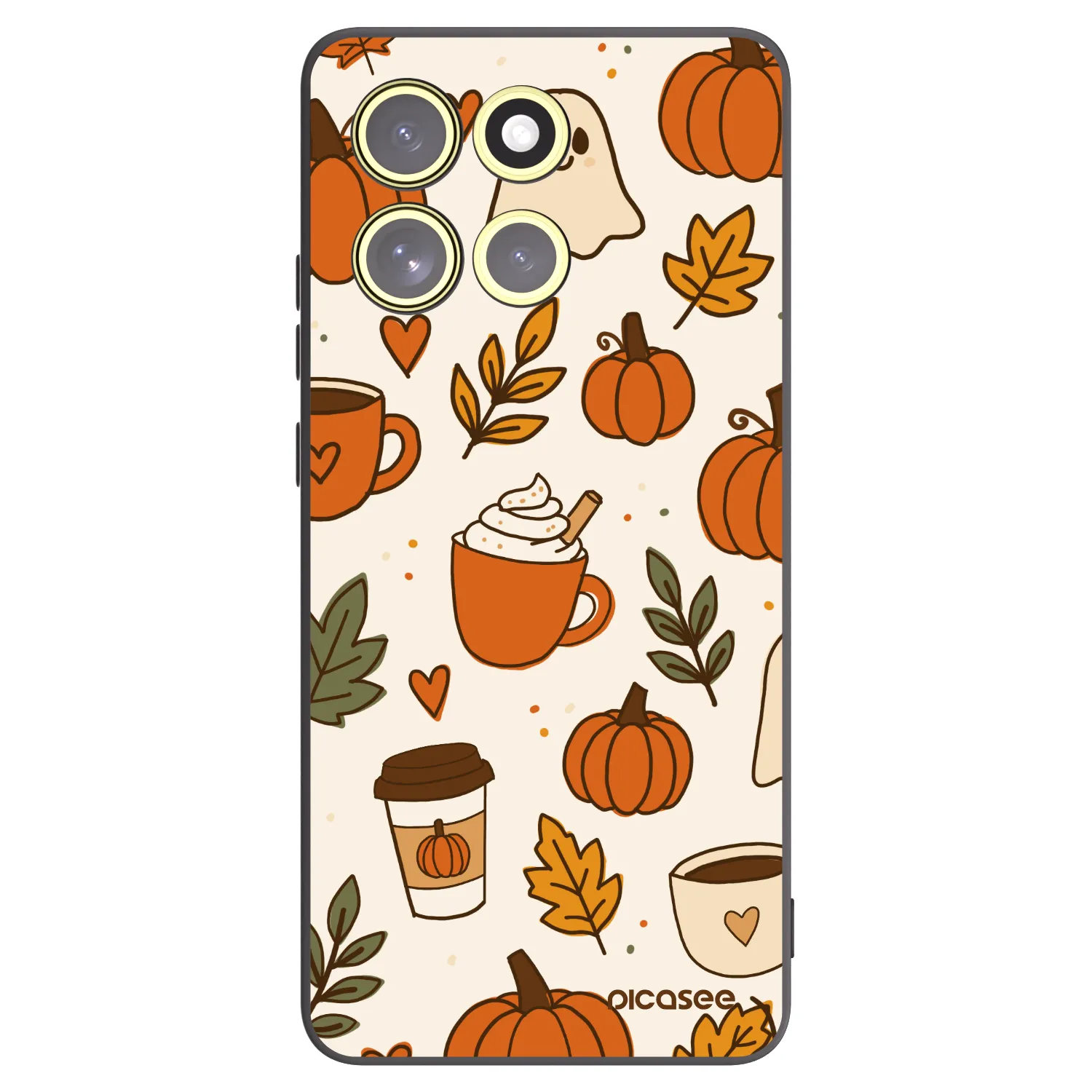 Picasee silikonový černý obal pro Motorola Moto G86 5G - Fall vibes