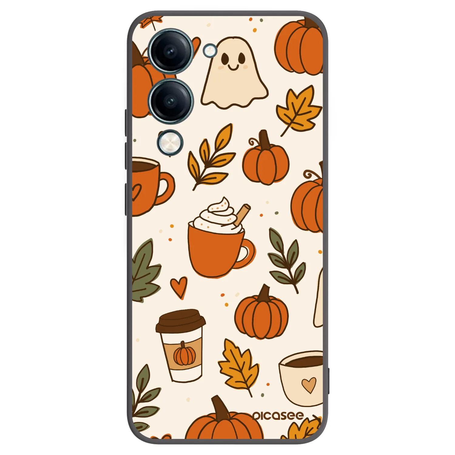 Picasee silikonový černý obal pro Vivo Y29s 5G - Fall vibes